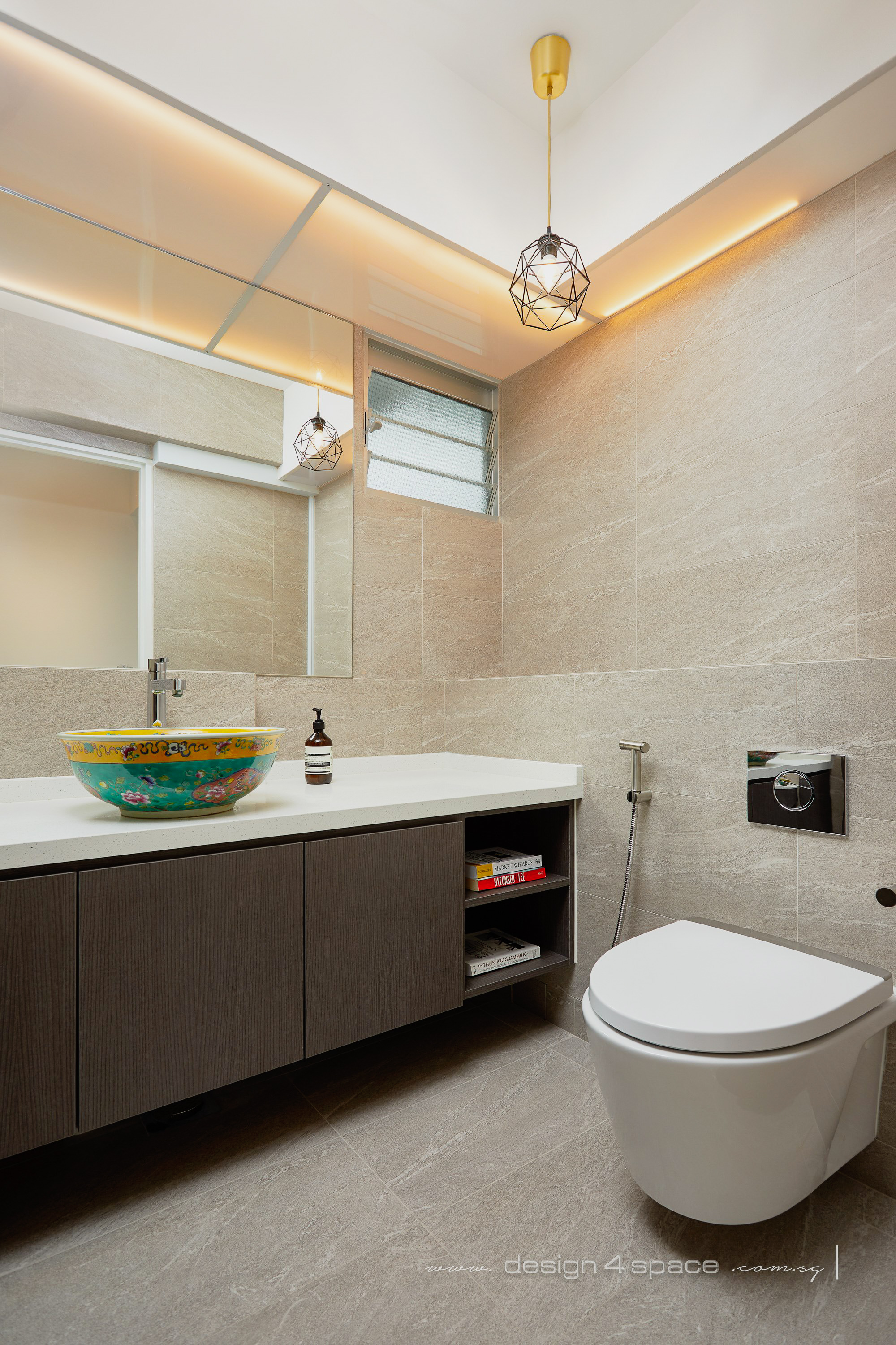 Contemporary, Modern Design - Bathroom - HDB 4 Room - Design by Design 4 Space Pte Ltd