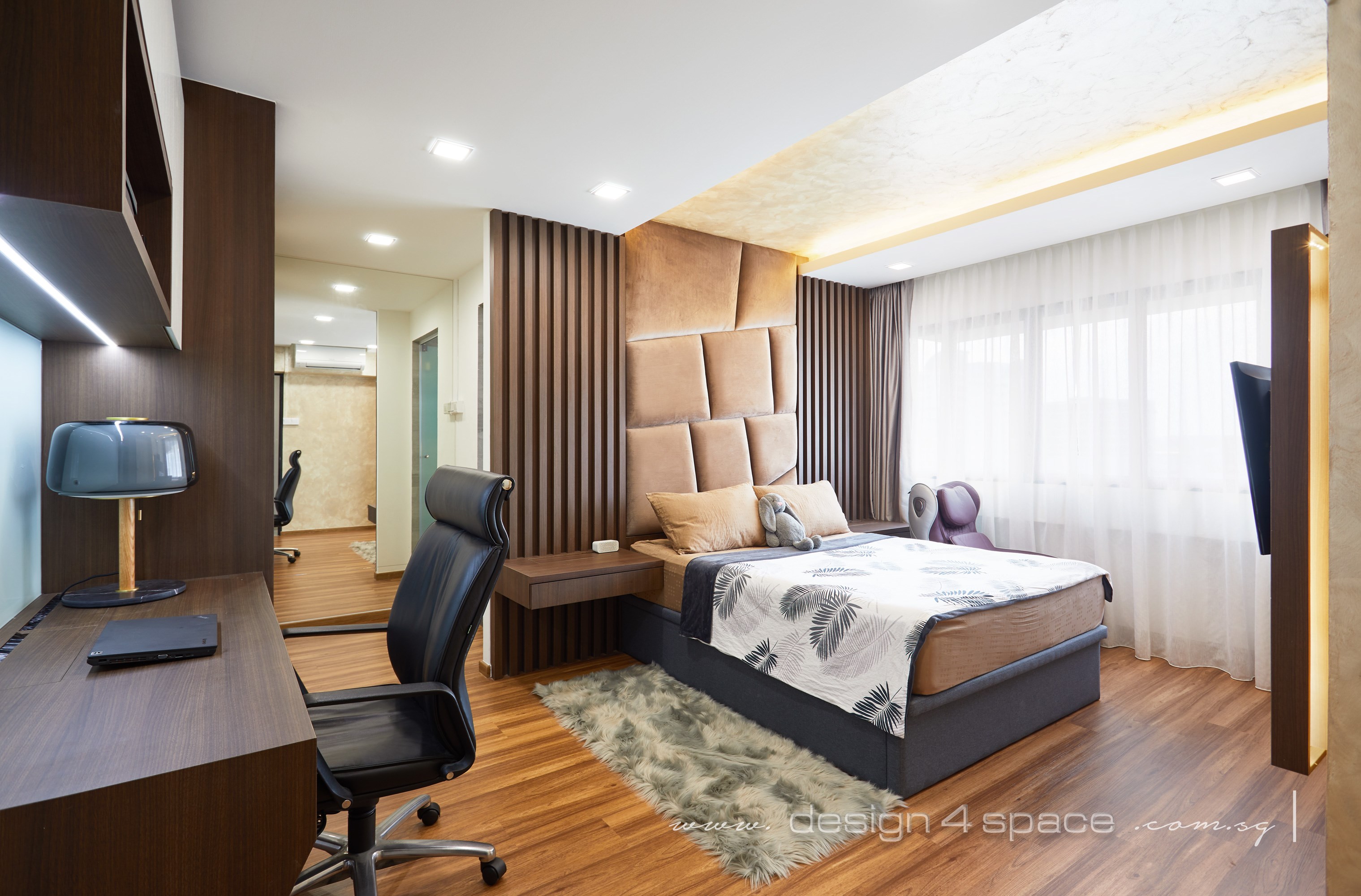 Modern Design - Bedroom - HDB 4 Room - Design by Design 4 Space Pte Ltd