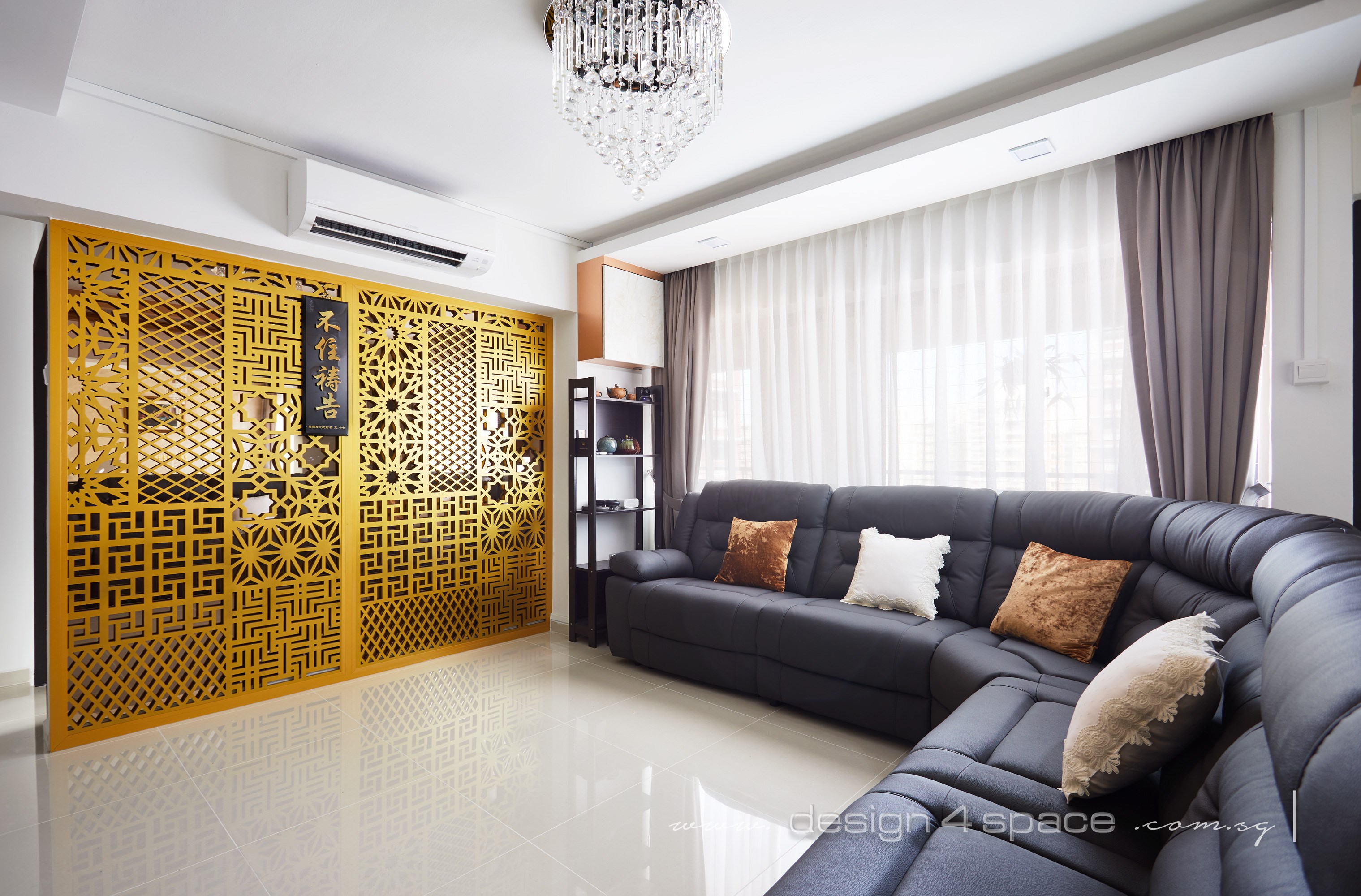 Modern Design - Living Room - HDB 4 Room - Design by Design 4 Space Pte Ltd