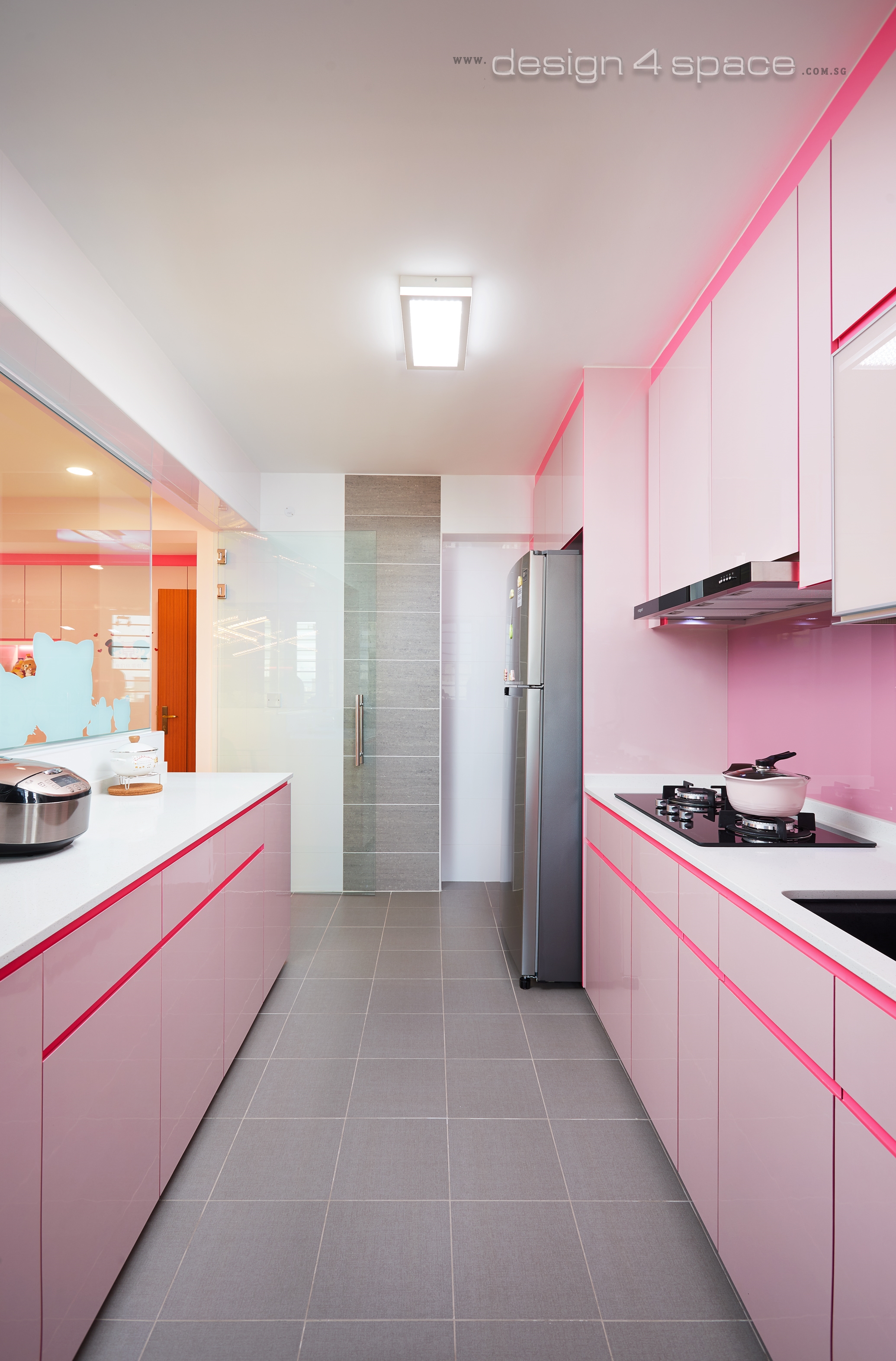 Contemporary, Minimalist Design - Kitchen - HDB 4 Room - Design by Design 4 Space Pte Ltd