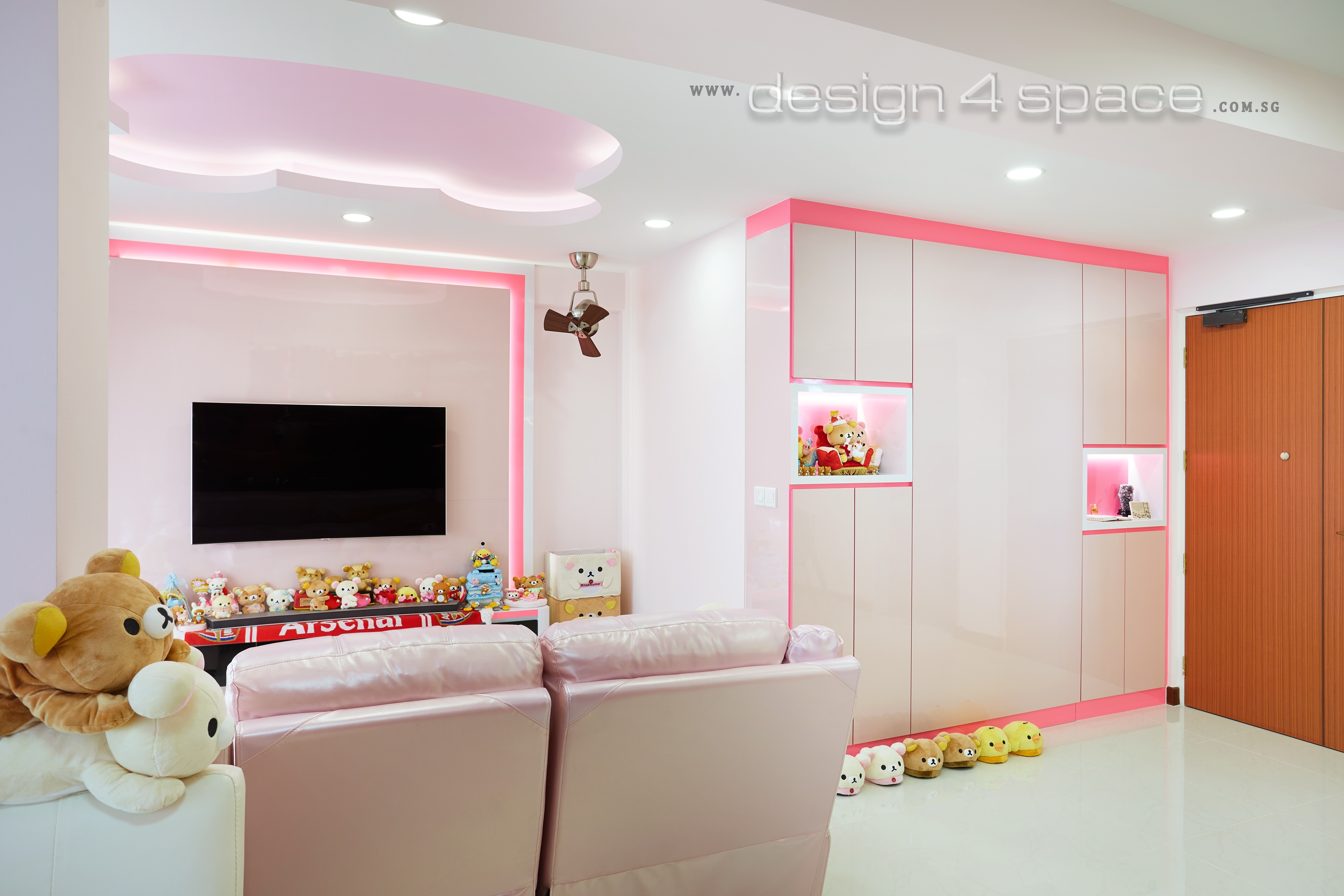 Contemporary, Minimalist Design - Living Room - HDB 4 Room - Design by Design 4 Space Pte Ltd