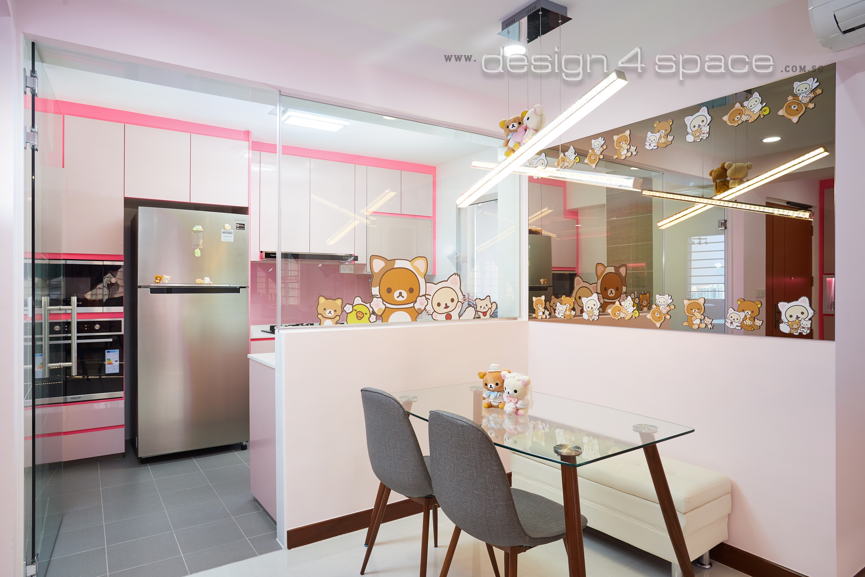 Contemporary, Minimalist Design - Dining Room - HDB 4 Room - Design by Design 4 Space Pte Ltd
