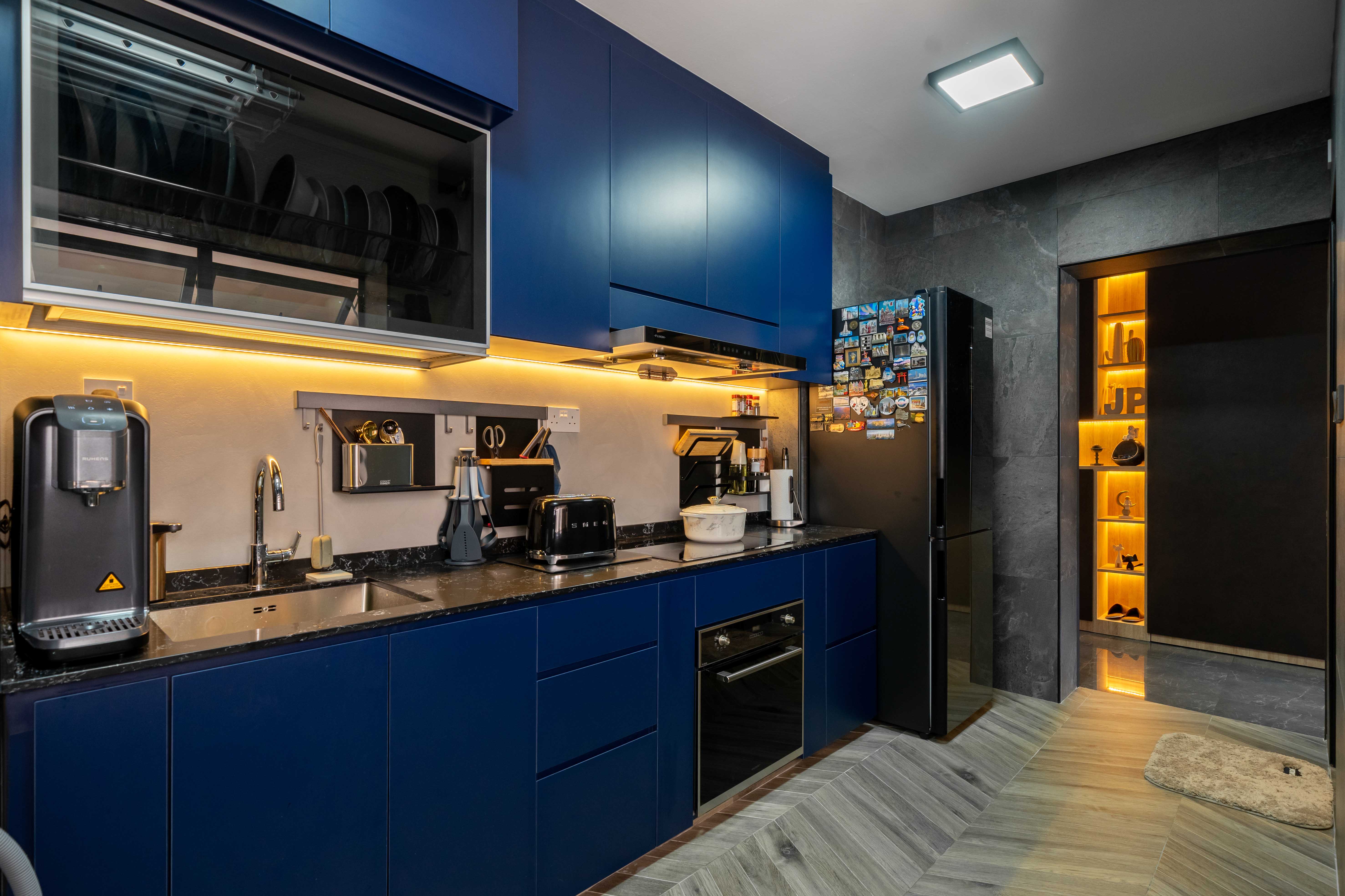 Industrial Design - Kitchen - HDB 4 Room - Design by Design 4 Space Pte Ltd