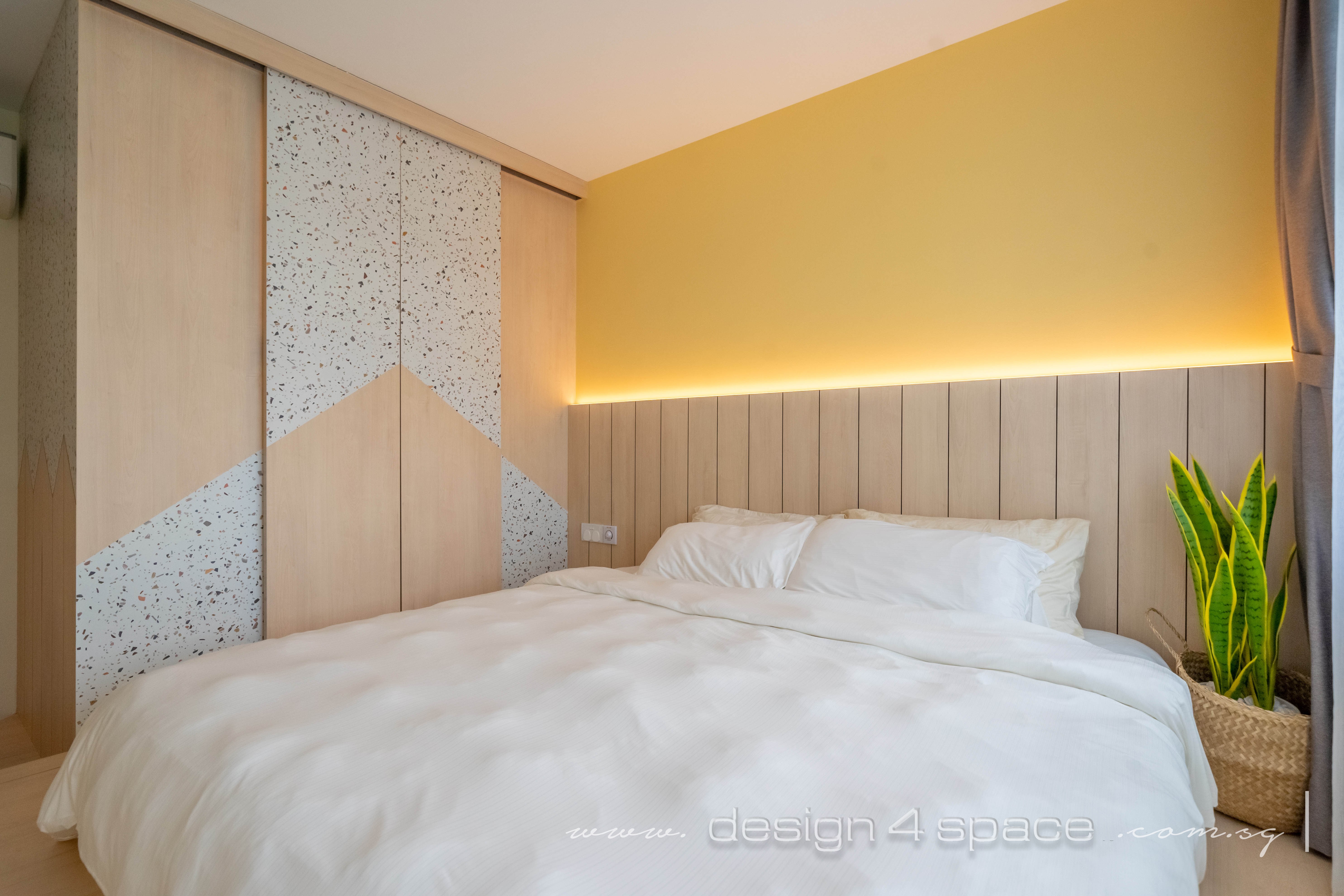 Scandinavian Design - Bedroom - HDB 4 Room - Design by Design 4 Space Pte Ltd