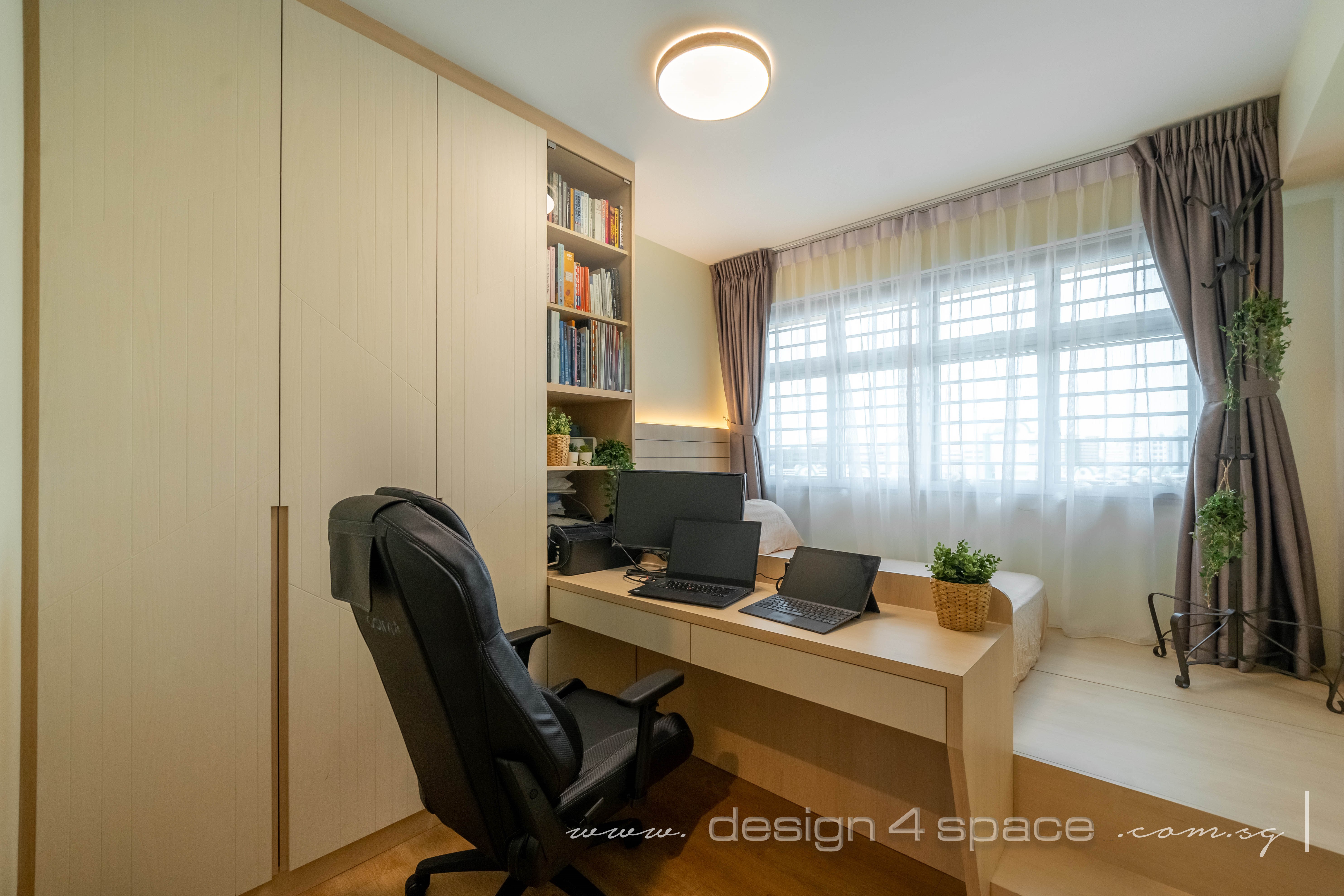 Scandinavian Design - Bedroom - HDB 4 Room - Design by Design 4 Space Pte Ltd