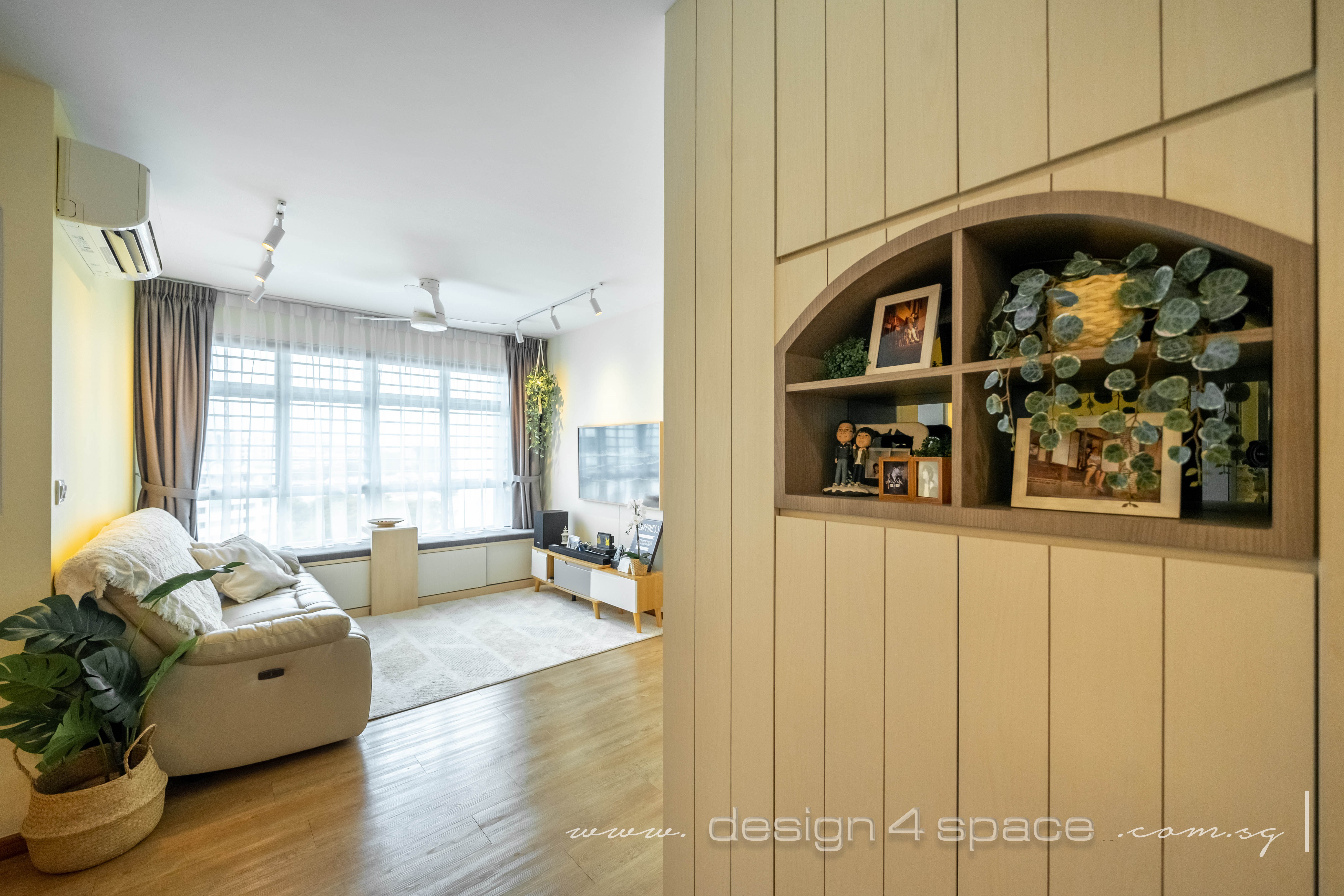 Scandinavian Design - Living Room - HDB 4 Room - Design by Design 4 Space Pte Ltd