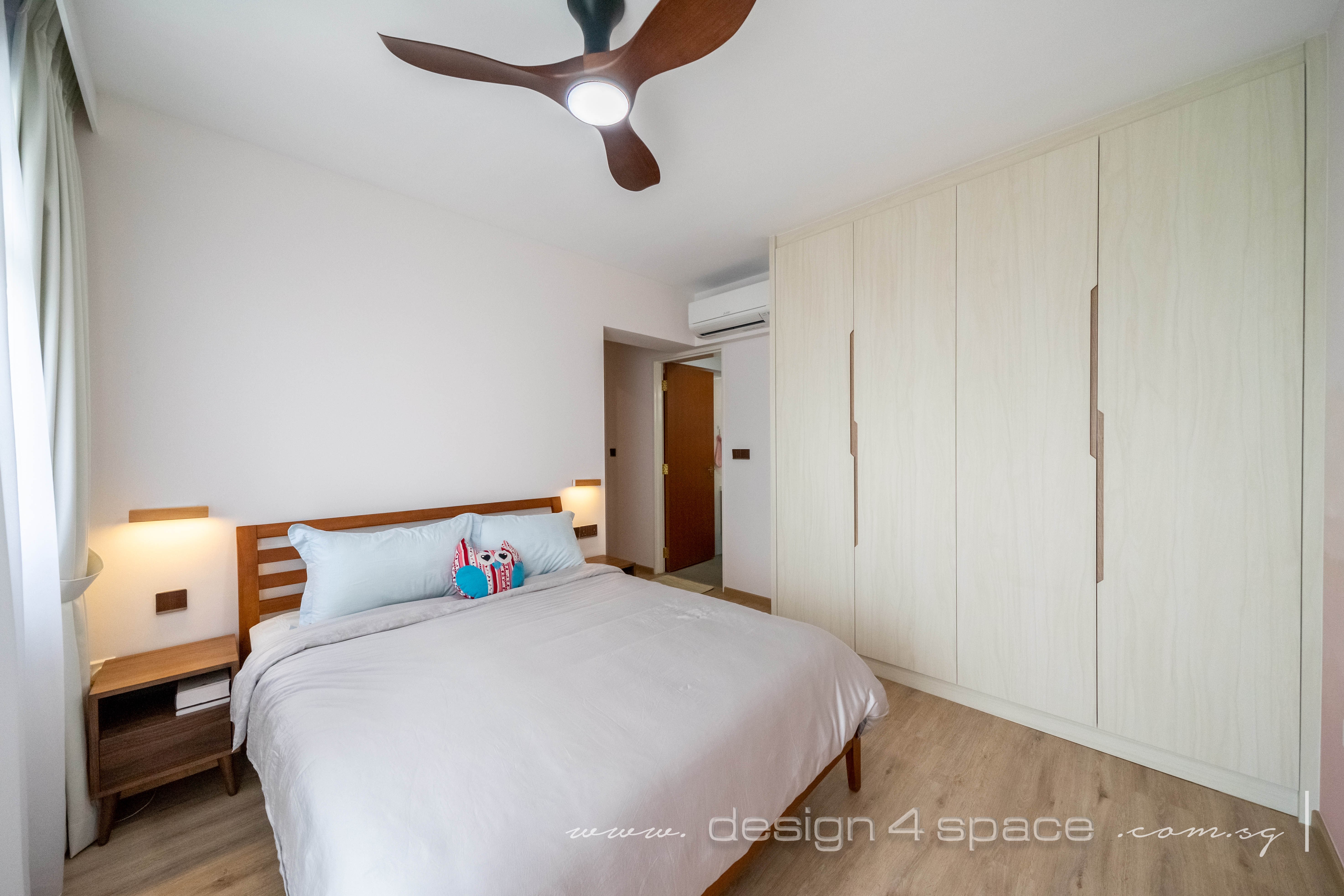 Contemporary, Scandinavian Design - Bedroom - HDB 4 Room - Design by Design 4 Space Pte Ltd