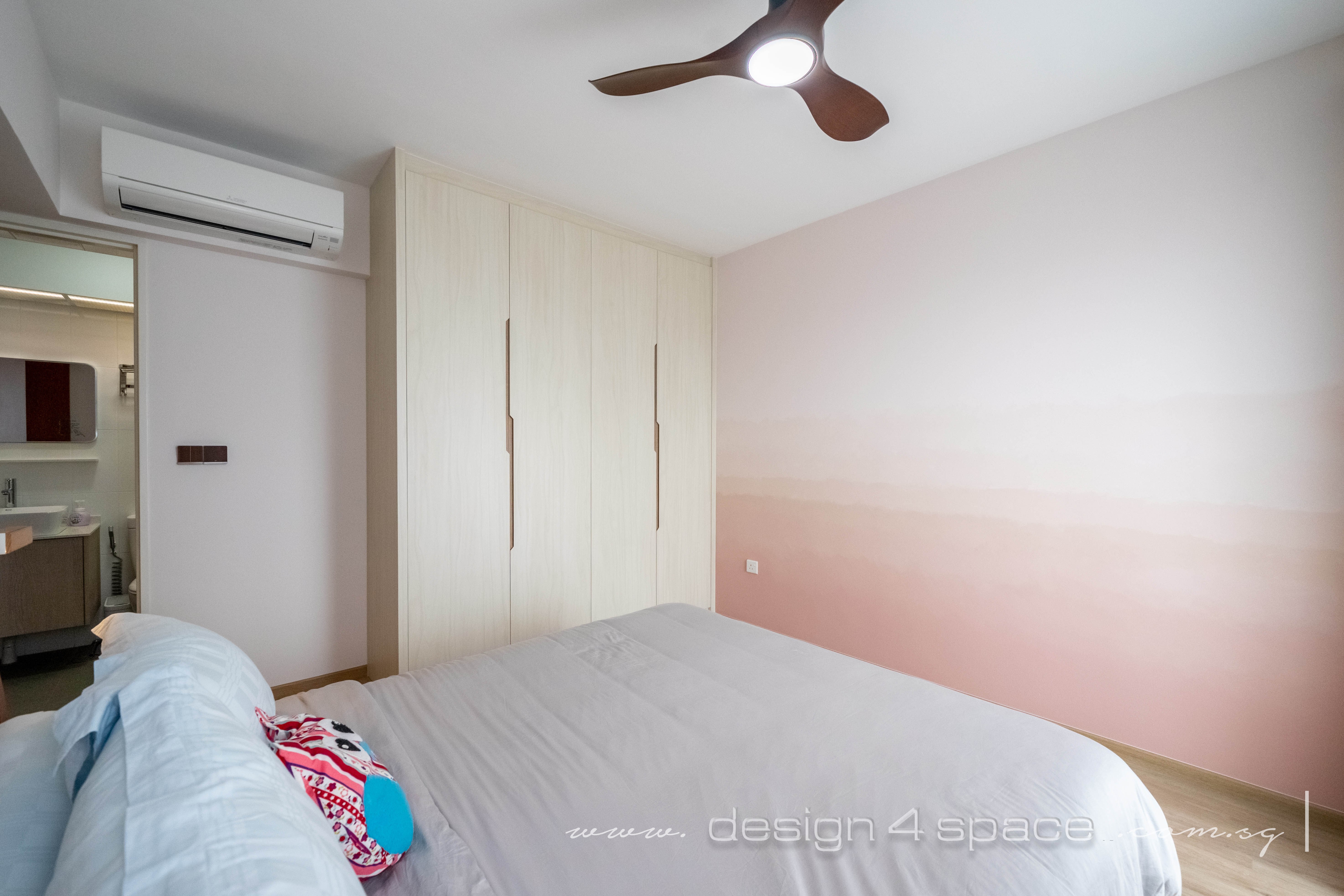 Contemporary, Scandinavian Design - Bedroom - HDB 4 Room - Design by Design 4 Space Pte Ltd