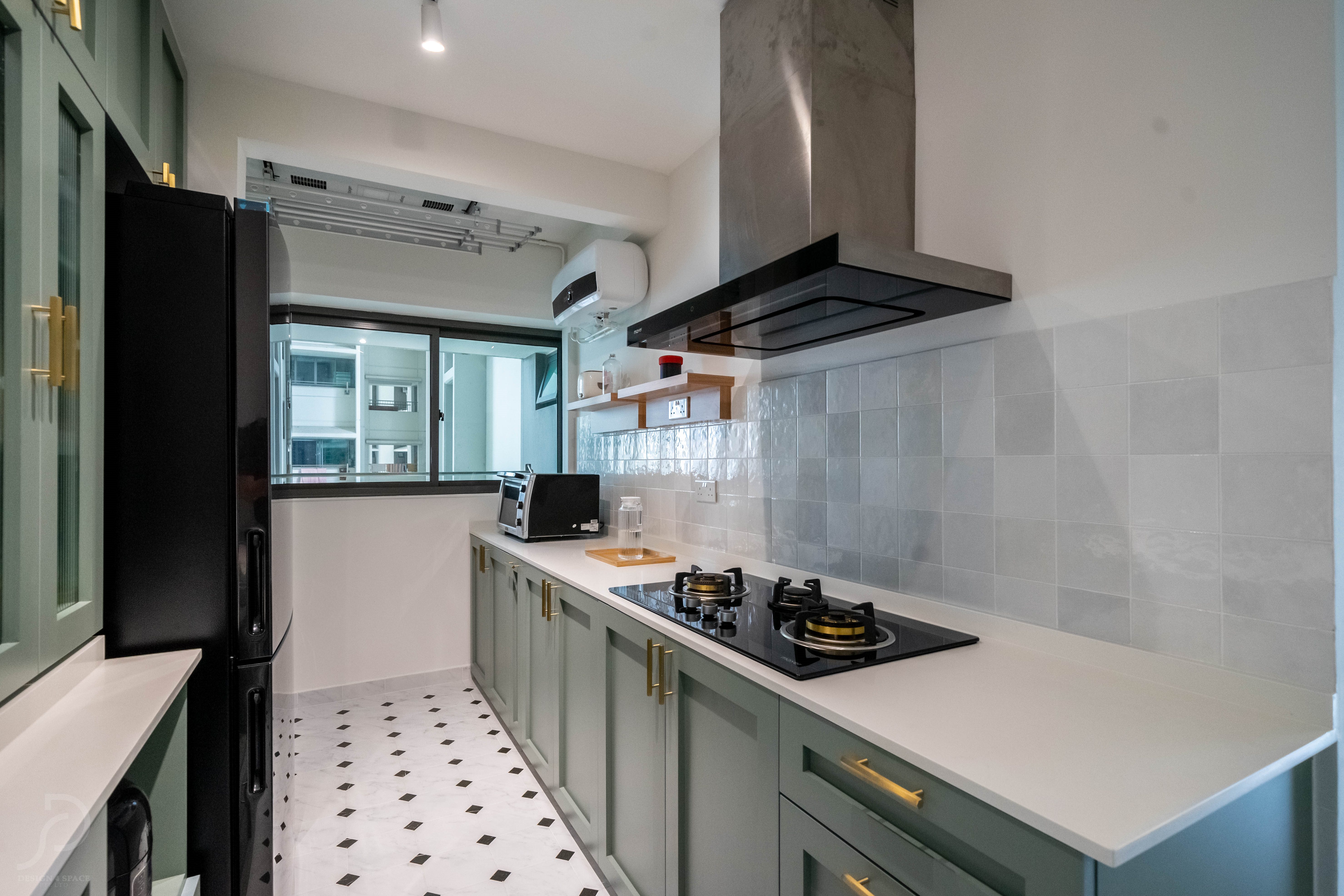 Contemporary, Modern Design - Kitchen - HDB 4 Room - Design by Design 4 Space Pte Ltd