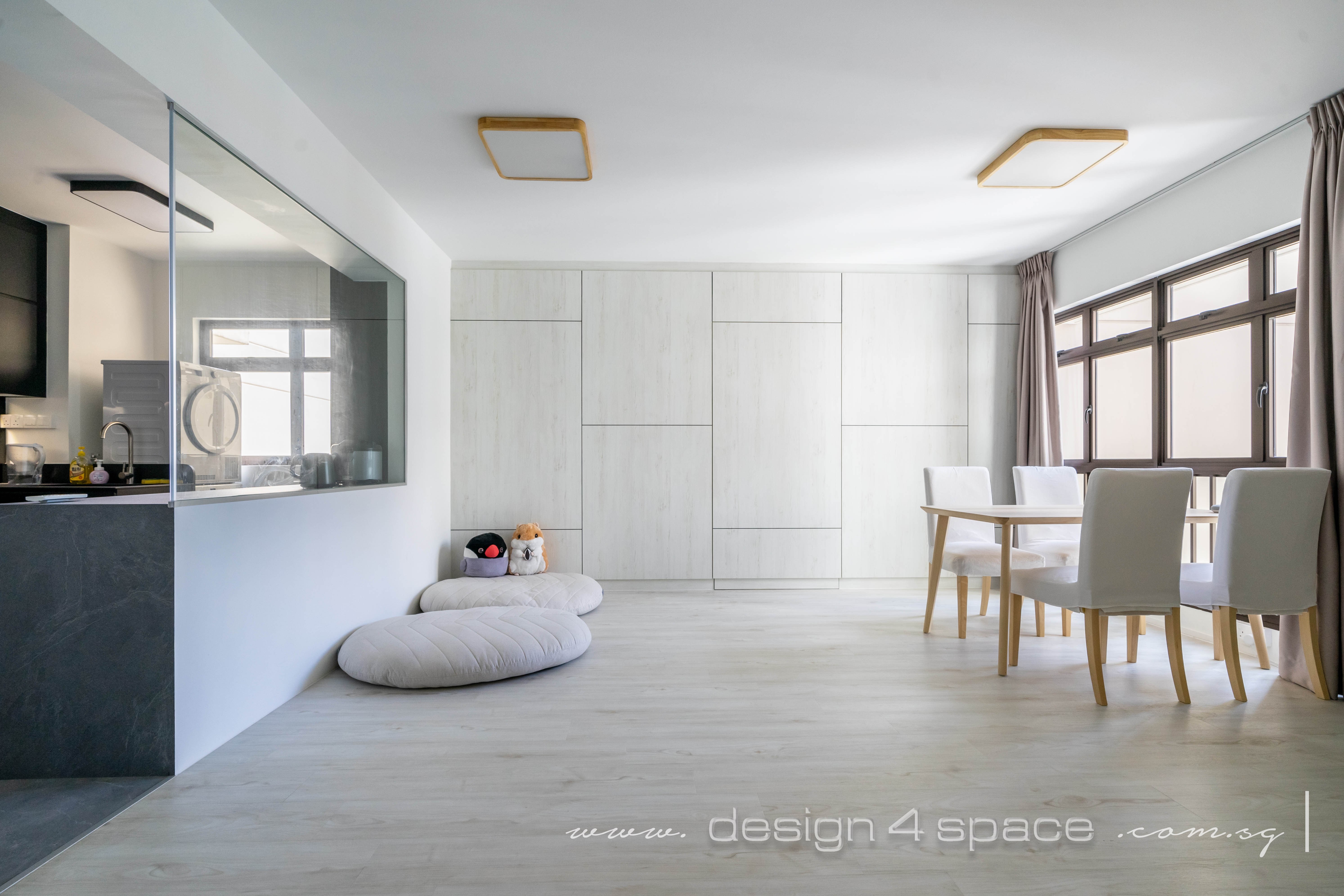 Minimalist Design - Dining Room - HDB 4 Room - Design by Design 4 Space Pte Ltd