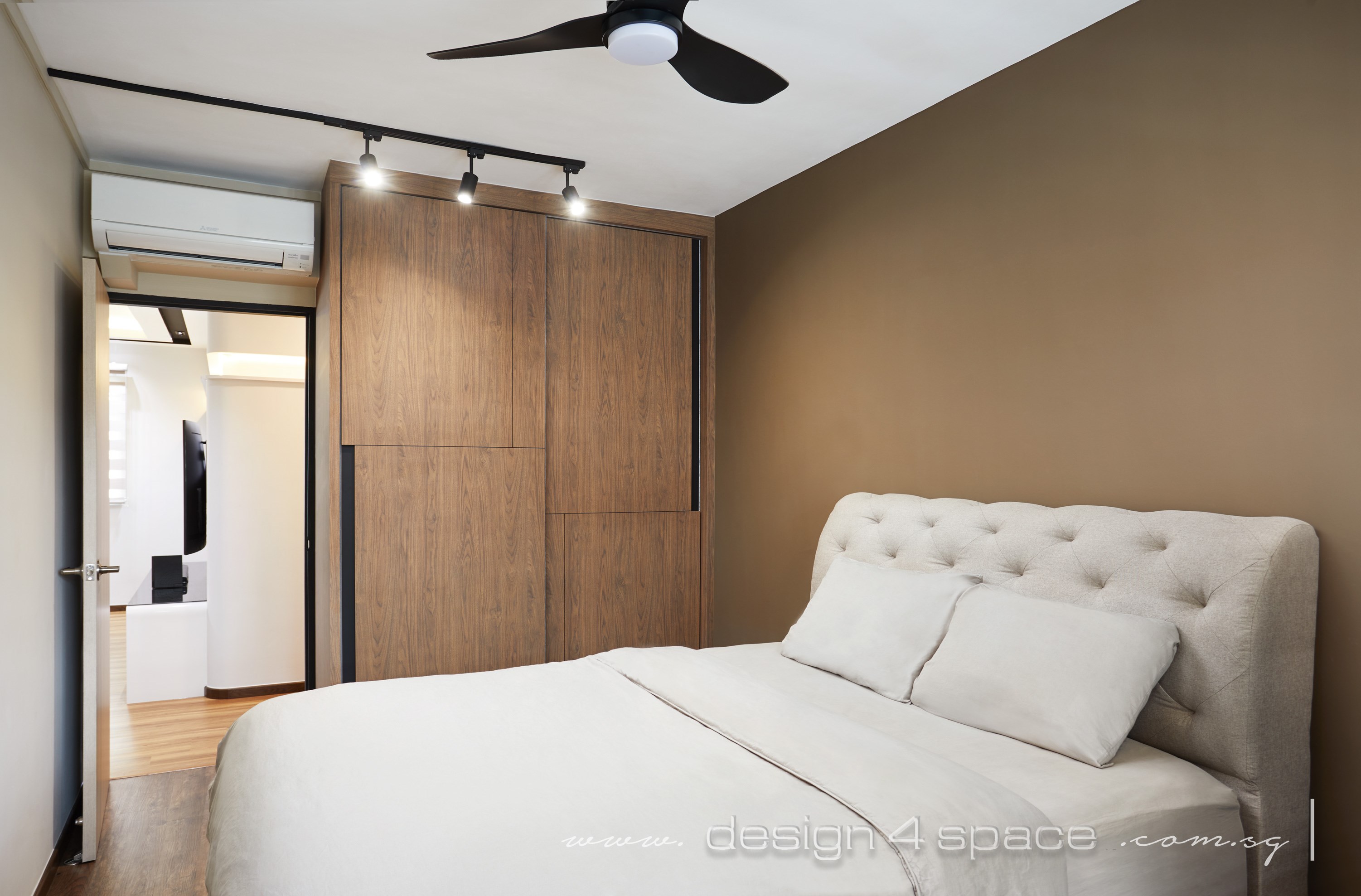 Contemporary, Modern Design - Bedroom - HDB 4 Room - Design by Design 4 Space Pte Ltd