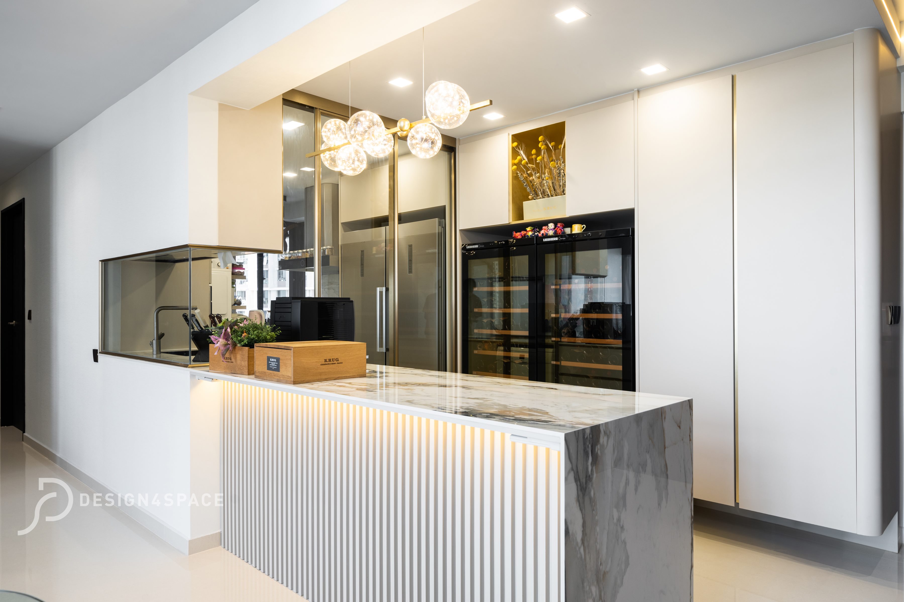 Contemporary, Modern Design - Kitchen - HDB 4 Room - Design by Design 4 Space Pte Ltd