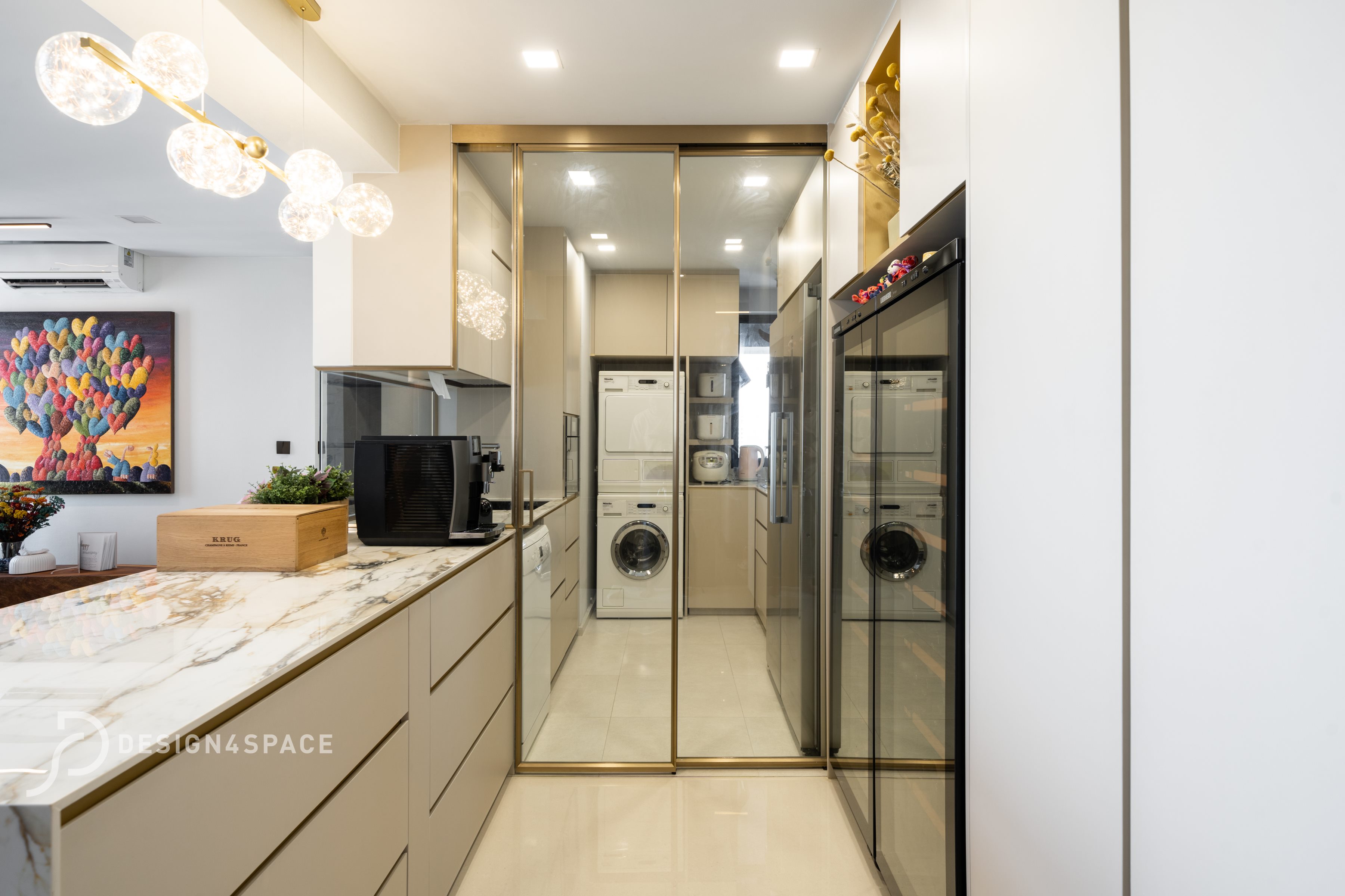 Contemporary, Modern Design - Kitchen - HDB 4 Room - Design by Design 4 Space Pte Ltd