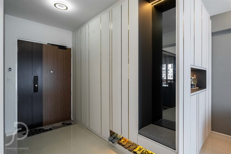 Contemporary, Modern Design - Living Room - HDB 4 Room - Design by Design 4 Space Pte Ltd