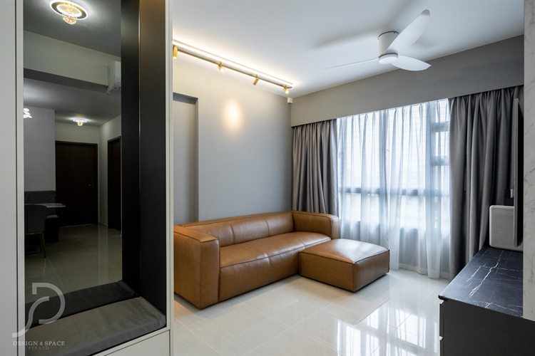 Contemporary, Modern Design - Living Room - HDB 4 Room - Design by Design 4 Space Pte Ltd