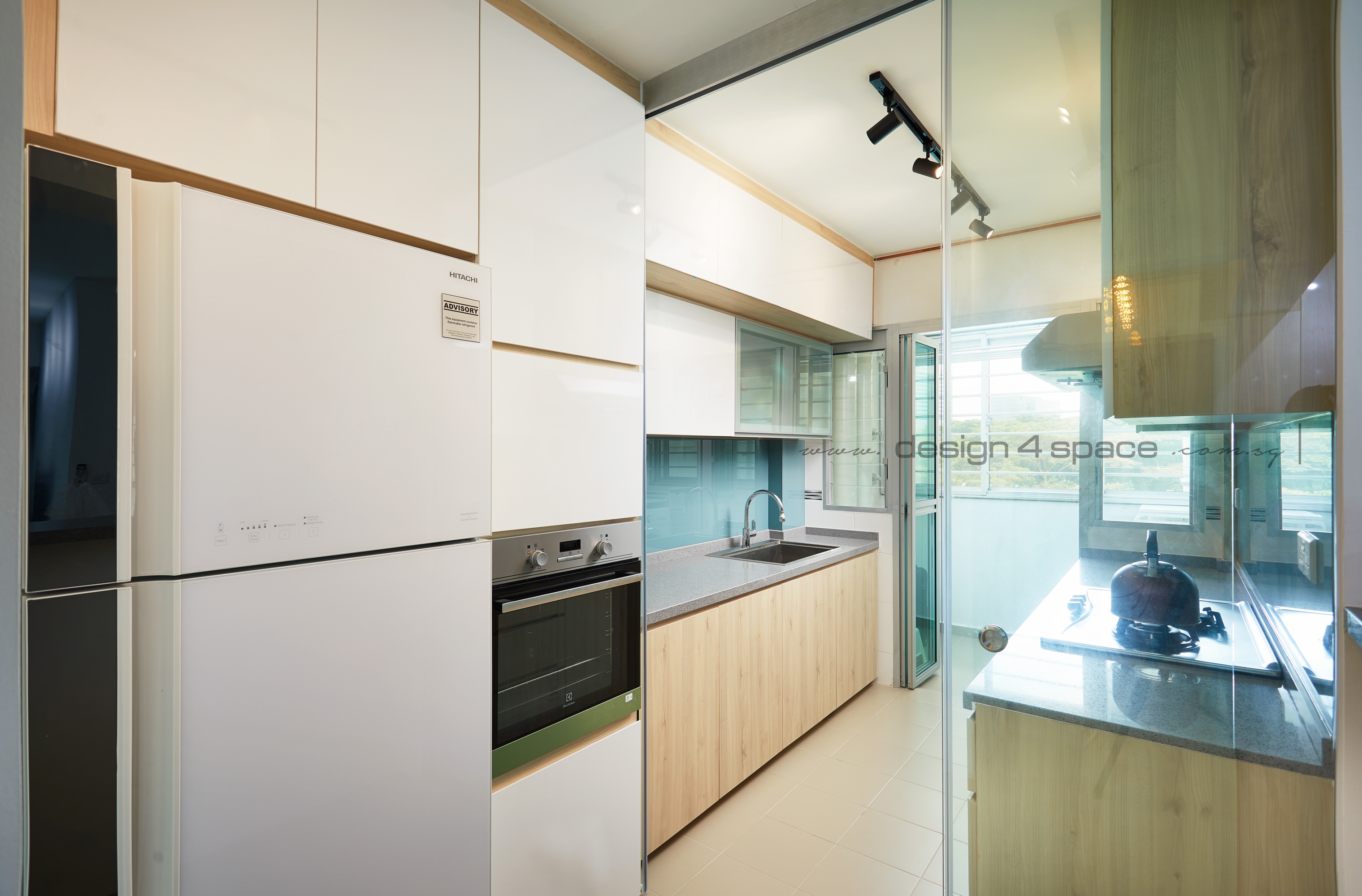 Contemporary, Modern Design - Kitchen - HDB 4 Room - Design by Design 4 Space Pte Ltd