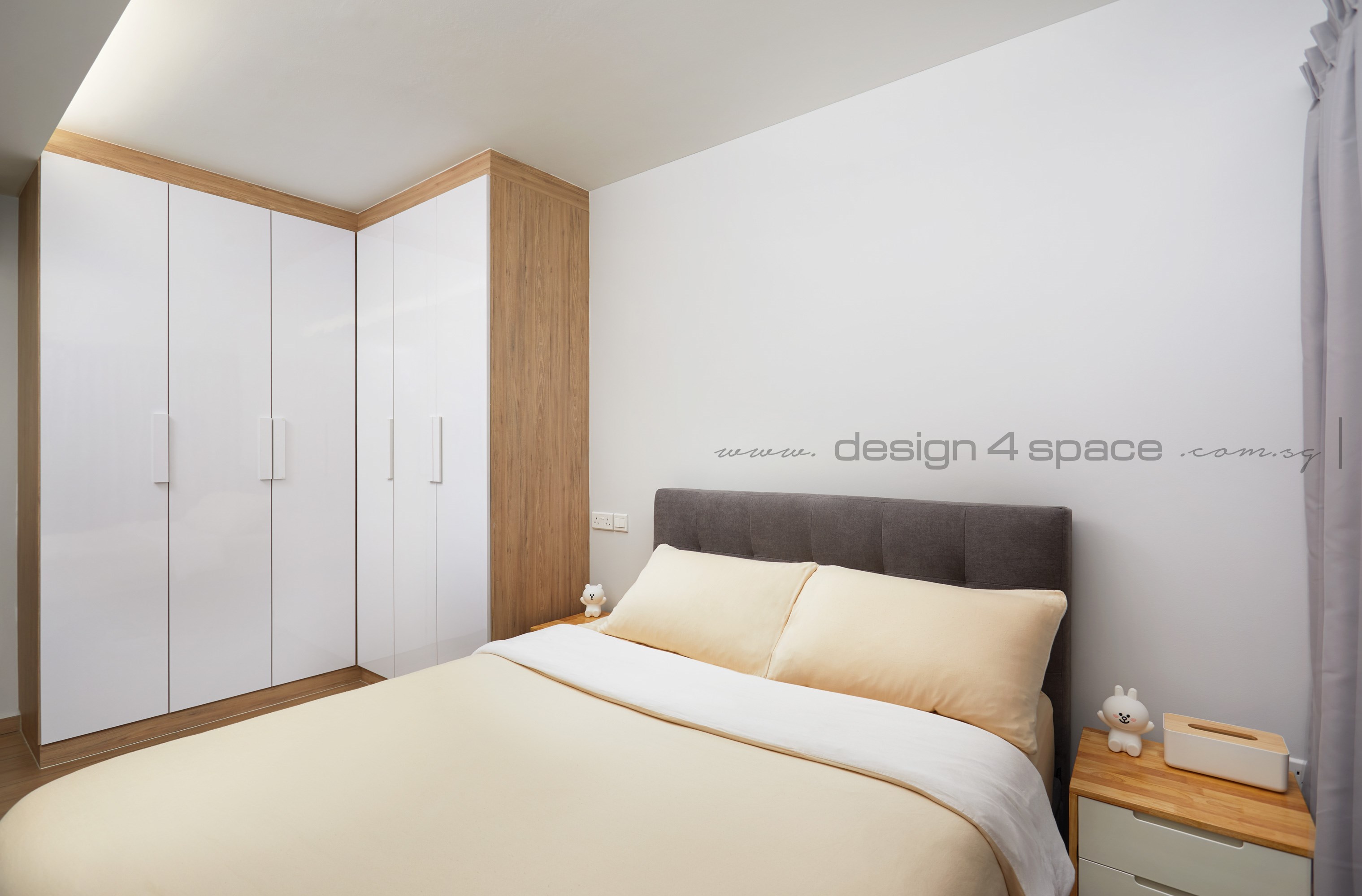 Scandinavian Design - Bedroom - HDB 4 Room - Design by Design 4 Space Pte Ltd