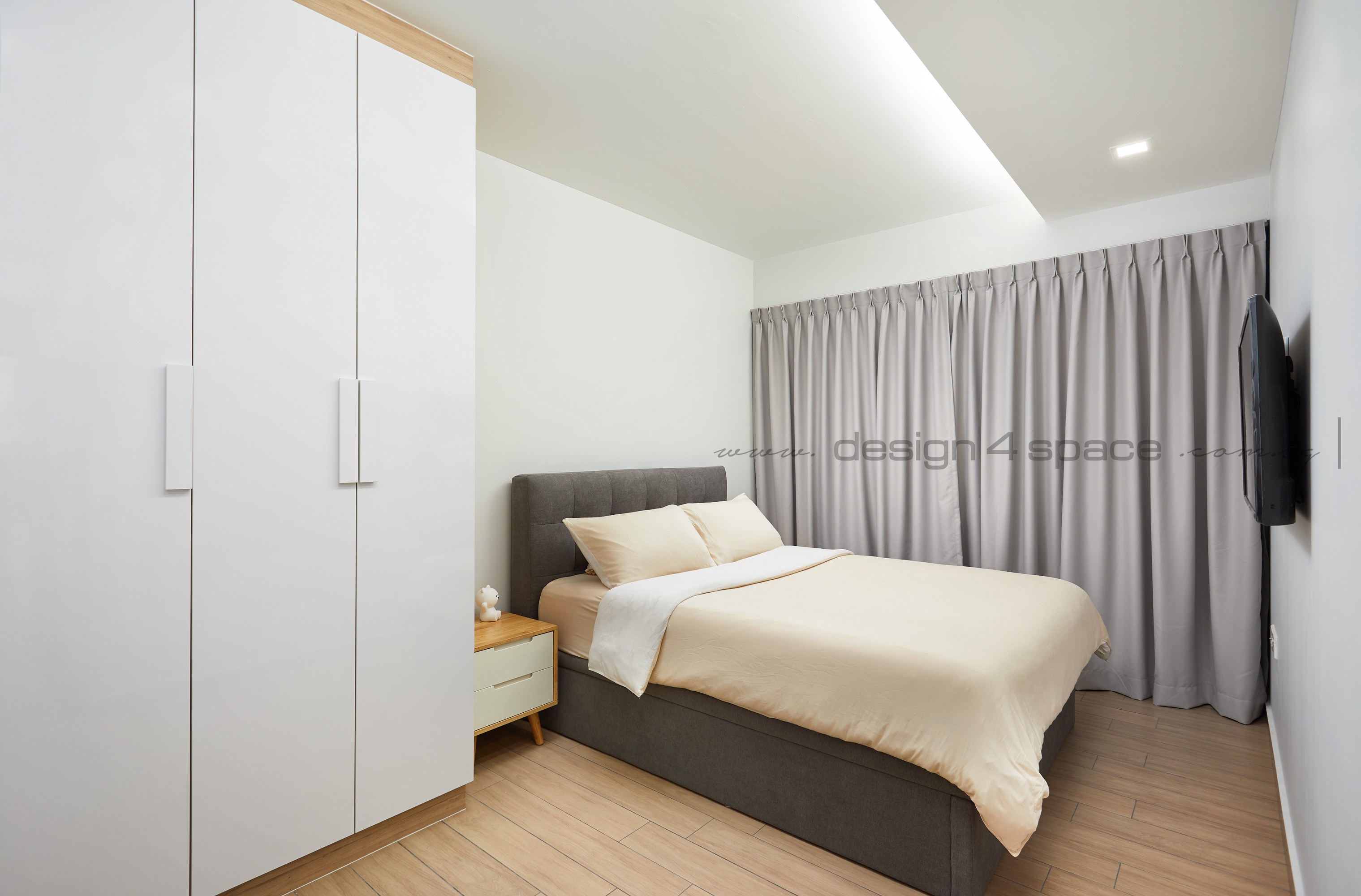 Scandinavian Design - Bedroom - HDB 4 Room - Design by Design 4 Space Pte Ltd