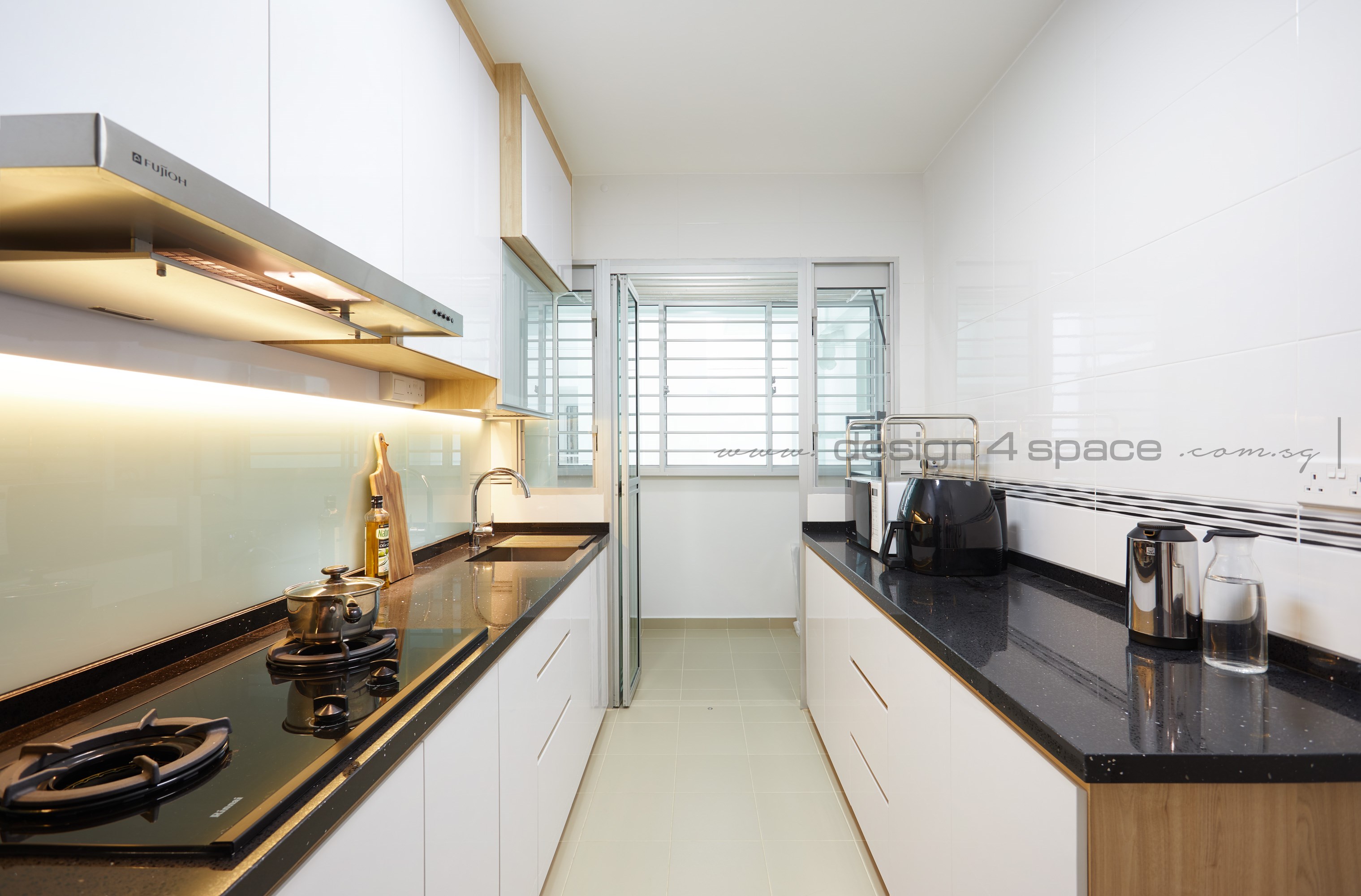 Scandinavian Design - Kitchen - HDB 4 Room - Design by Design 4 Space Pte Ltd
