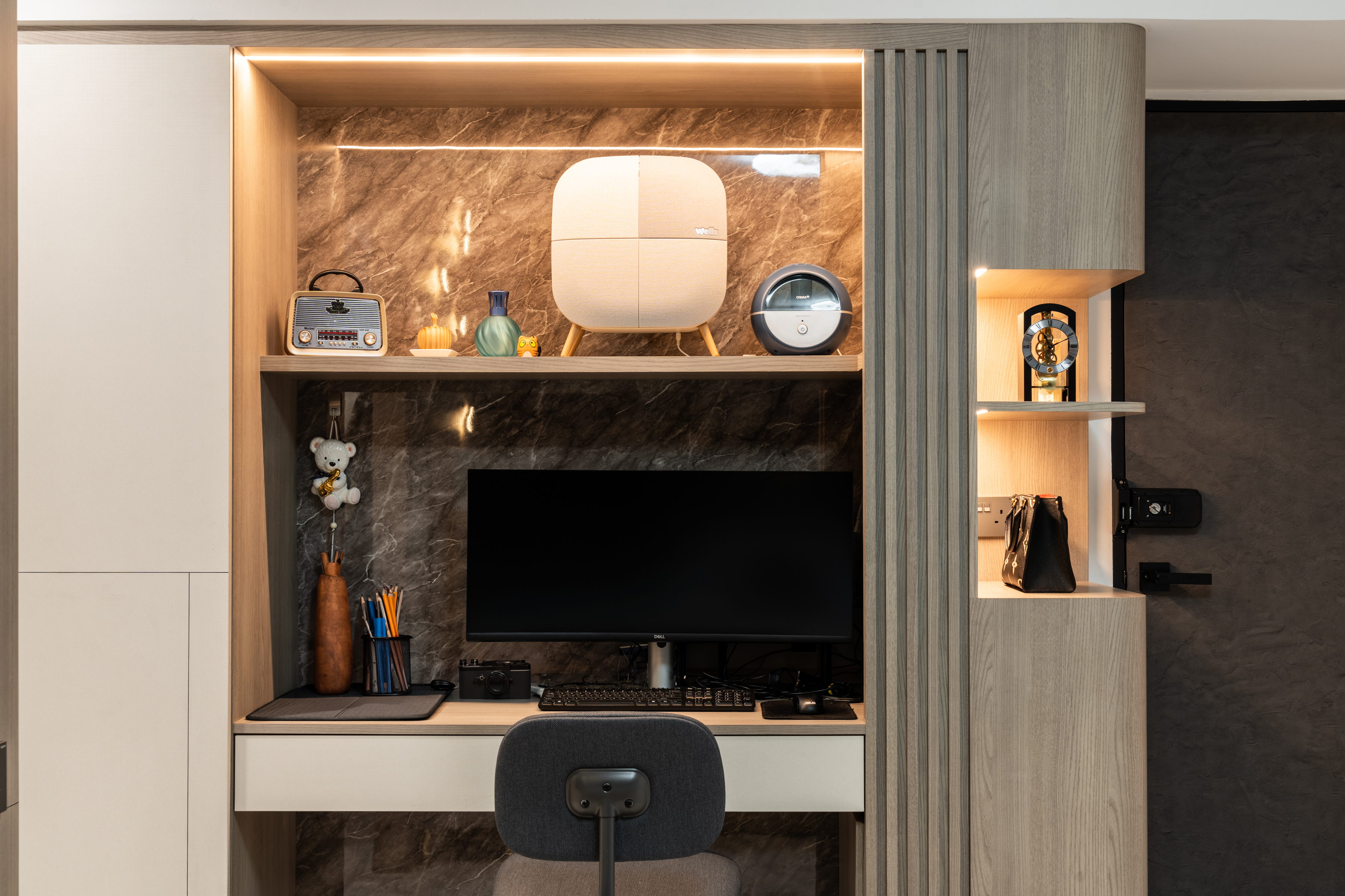 Contemporary, Modern Design - Study Room - HDB 4 Room - Design by Design 4 Space Pte Ltd