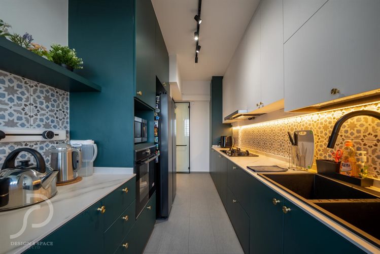 Contemporary, Minimalist, Modern Design - Kitchen - HDB 4 Room - Design by Design 4 Space Pte Ltd
