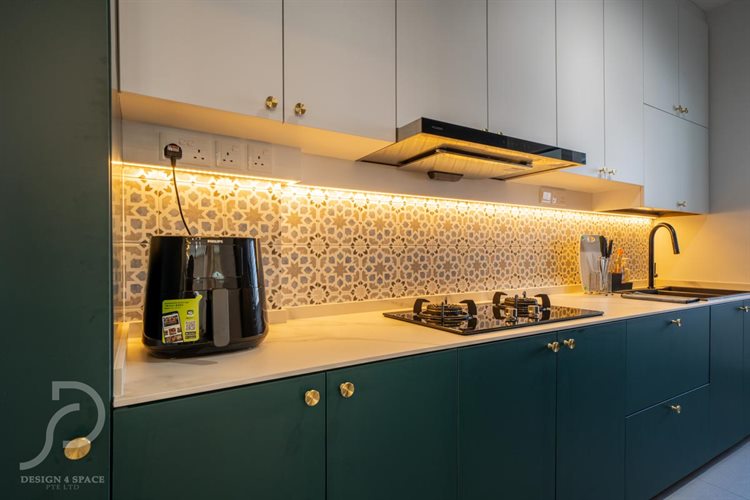 Contemporary, Minimalist, Modern Design - Kitchen - HDB 4 Room - Design by Design 4 Space Pte Ltd