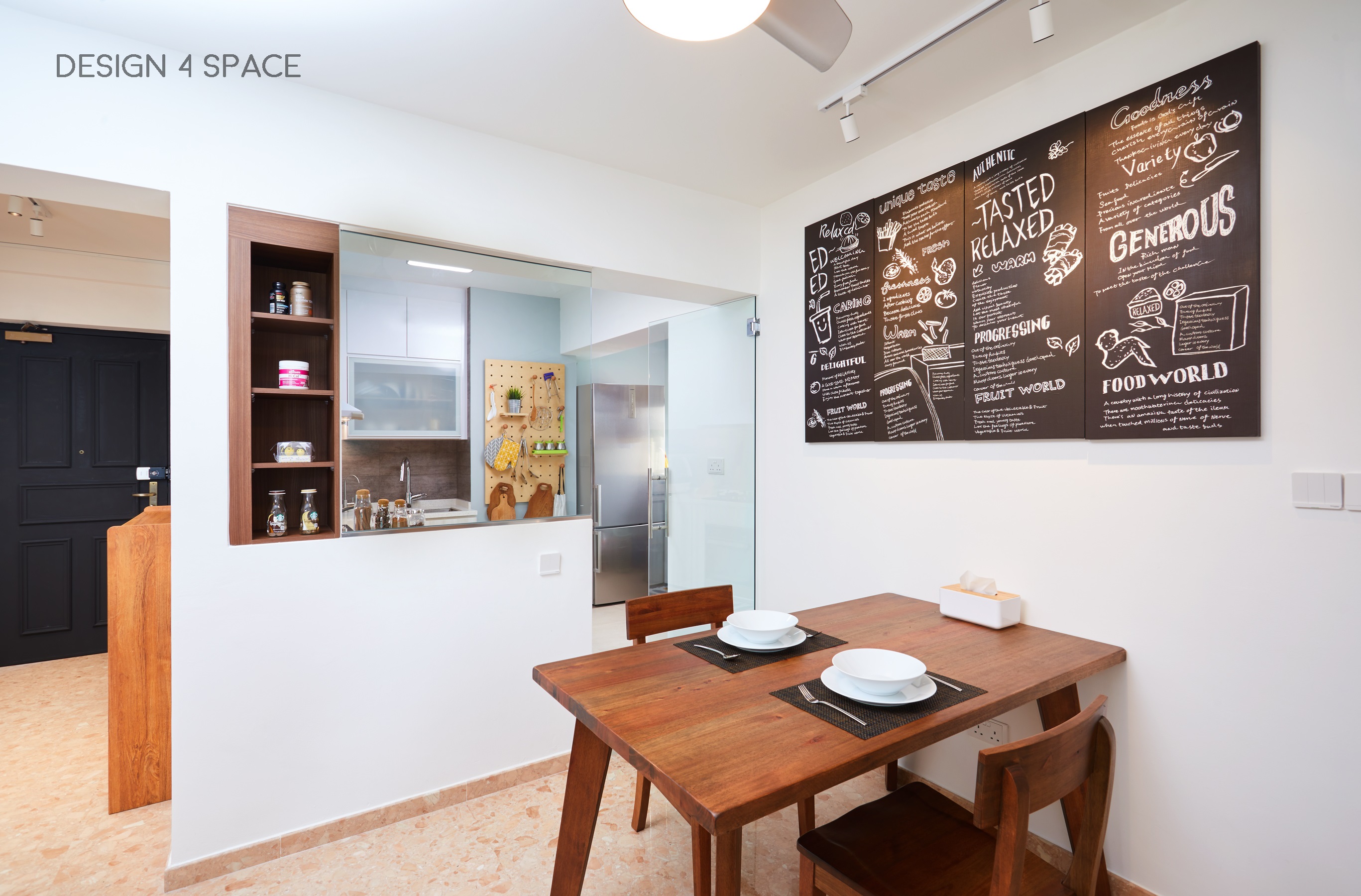 Contemporary, Modern Design - Dining Room - HDB 4 Room - Design by Design 4 Space Pte Ltd
