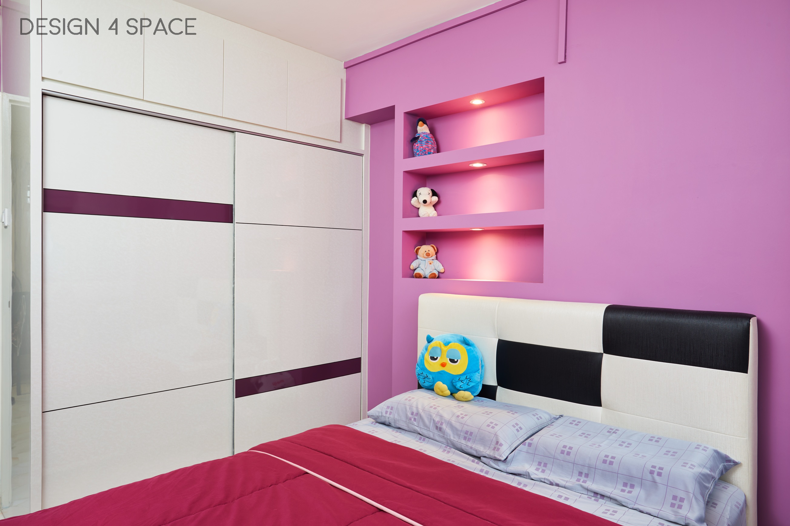 Contemporary, Modern Design - Bedroom - HDB 4 Room - Design by Design 4 Space Pte Ltd