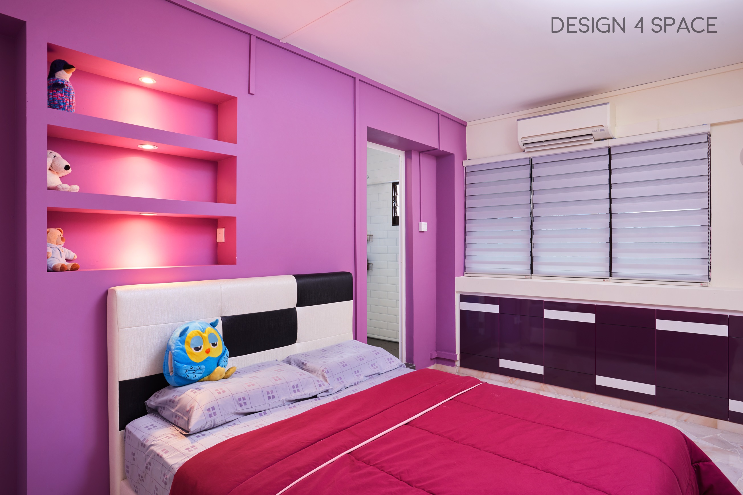 Contemporary, Modern Design - Bedroom - HDB 4 Room - Design by Design 4 Space Pte Ltd