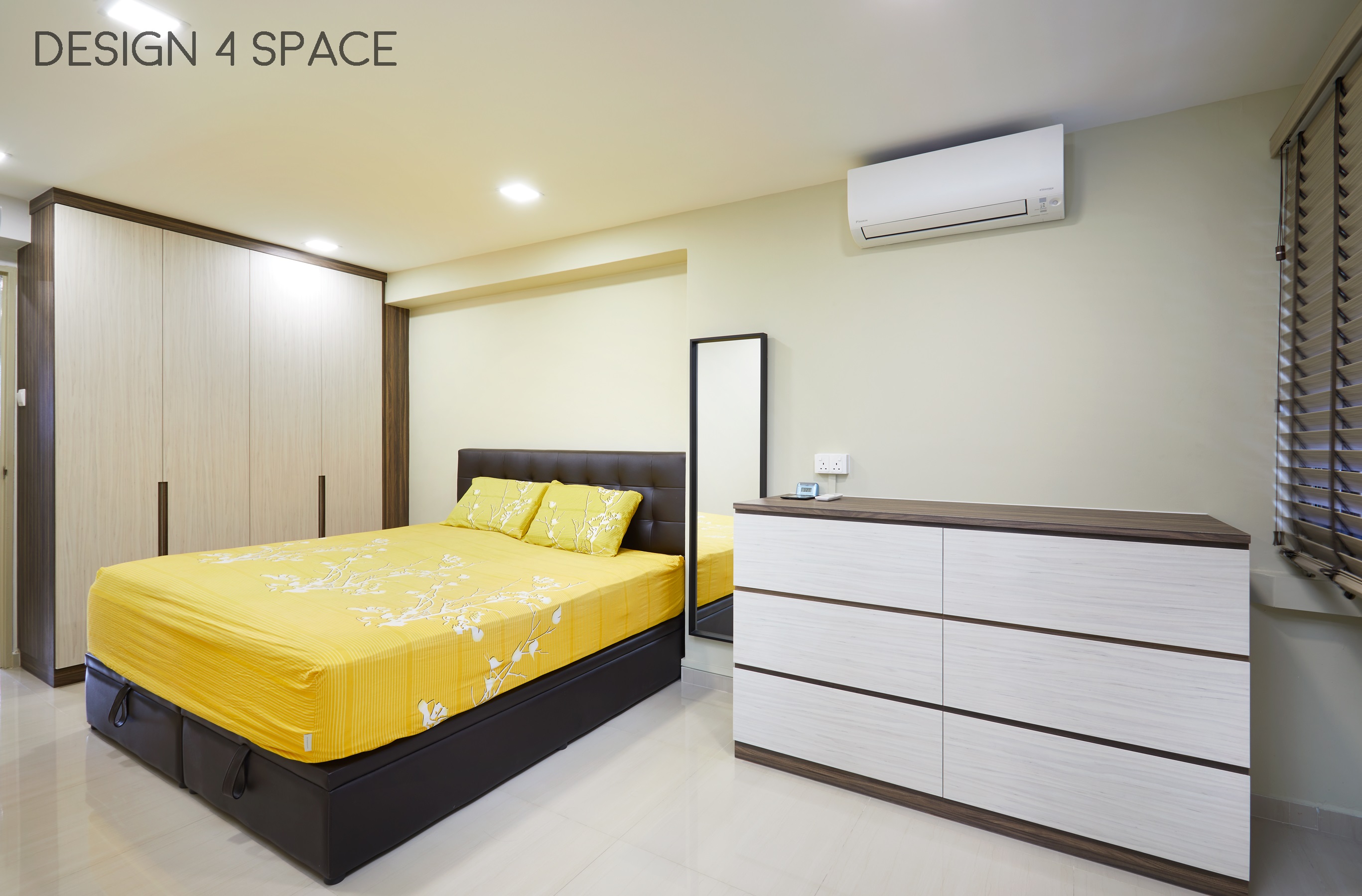 Contemporary Design - Bedroom - HDB 4 Room - Design by Design 4 Space Pte Ltd