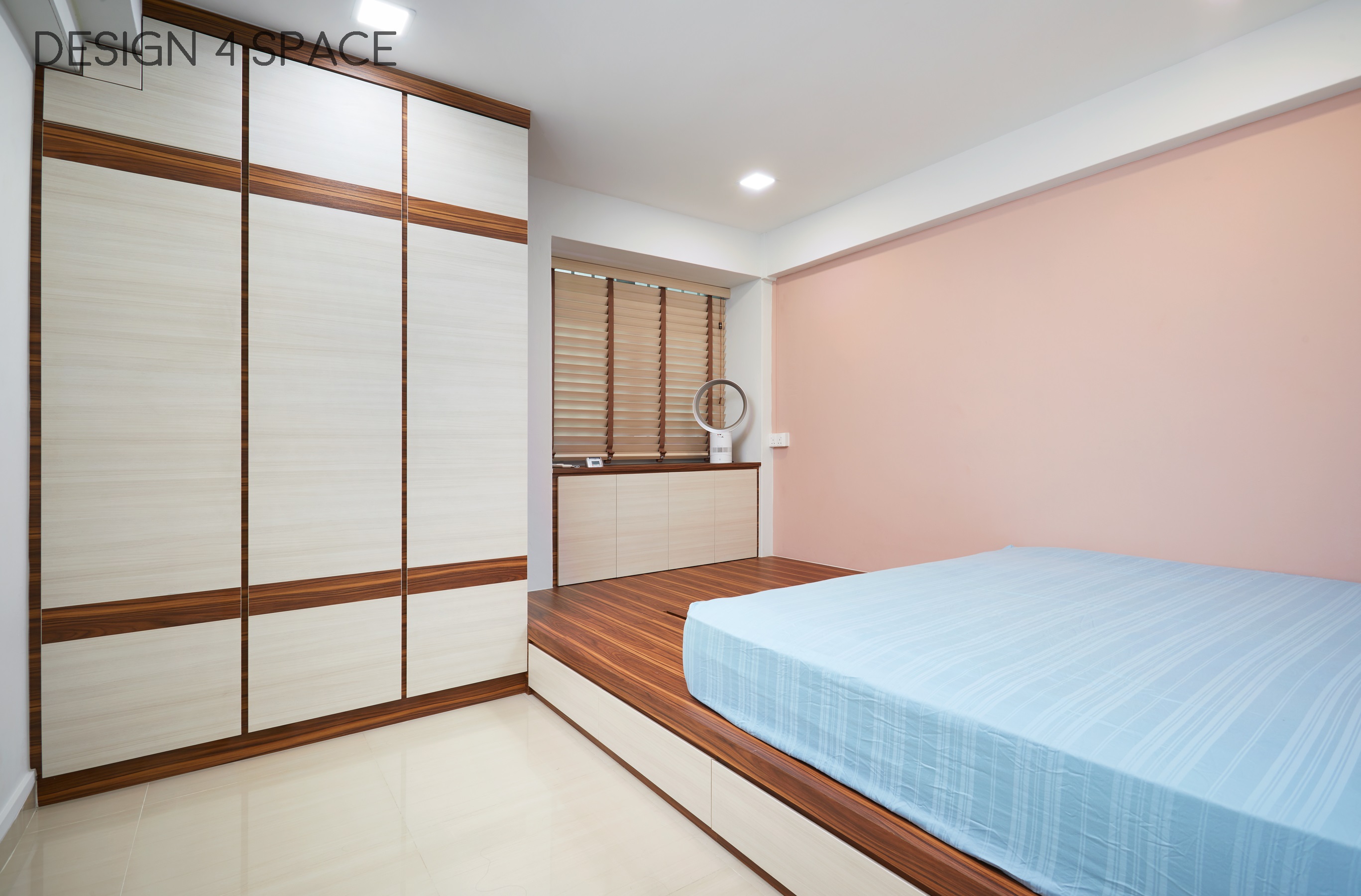 Contemporary Design - Bedroom - HDB 4 Room - Design by Design 4 Space Pte Ltd