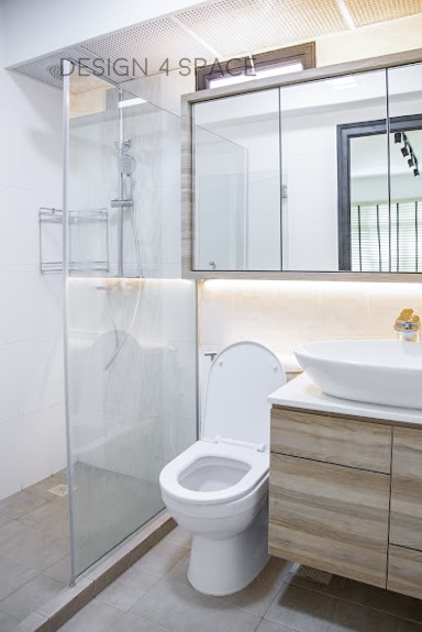 Minimalist, Modern, Scandinavian Design - Bathroom - HDB 4 Room - Design by Design 4 Space Pte Ltd