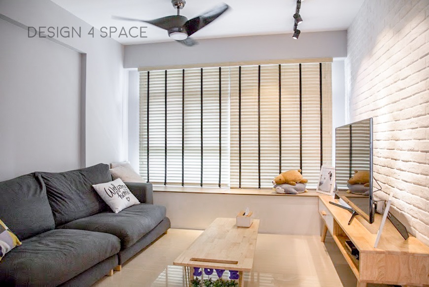 Minimalist, Modern, Scandinavian Design - Living Room - HDB 4 Room - Design by Design 4 Space Pte Ltd