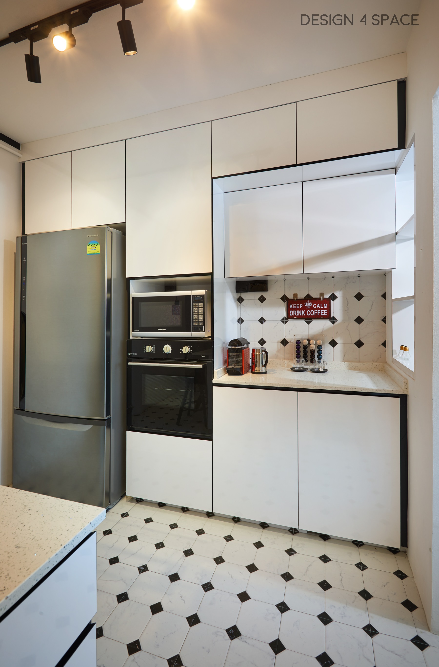 Industrial, Modern, Retro Design - Kitchen - HDB 4 Room - Design by Design 4 Space Pte Ltd