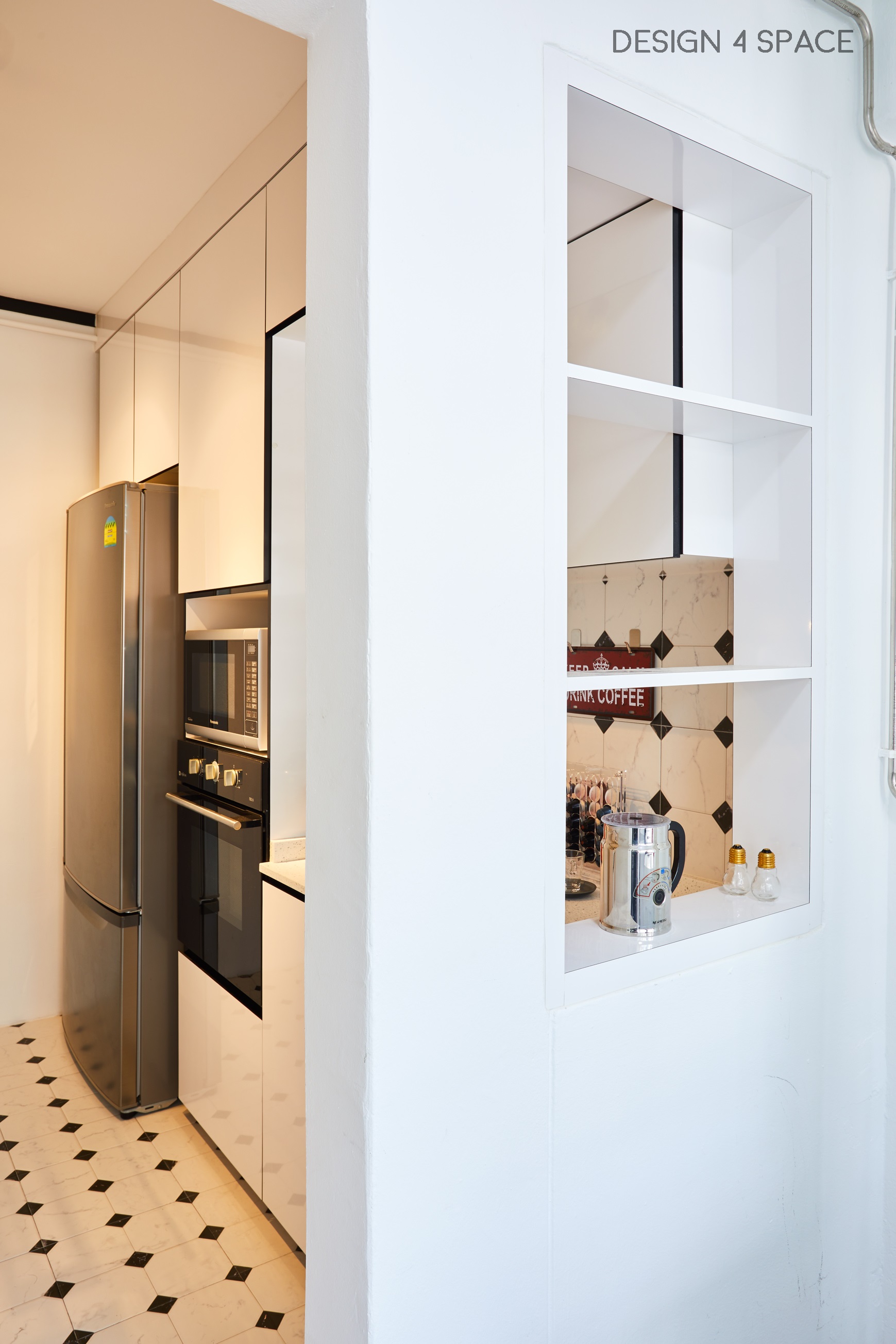 Industrial, Modern, Retro Design - Kitchen - HDB 4 Room - Design by Design 4 Space Pte Ltd