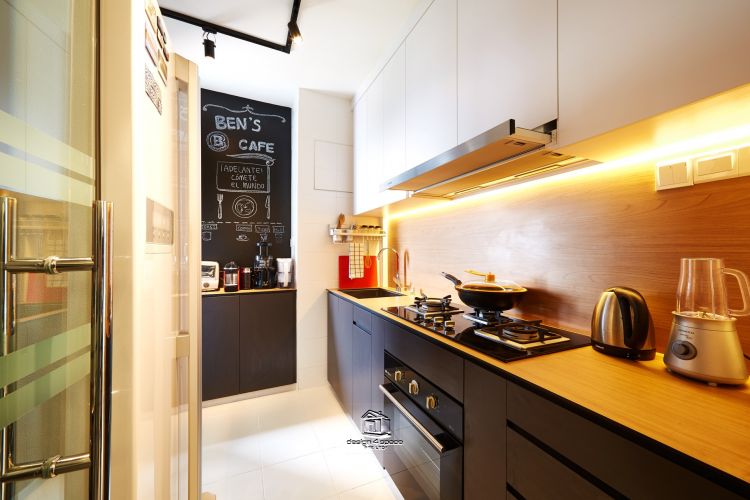 Contemporary, Modern, Scandinavian Design - Kitchen - HDB 5 Room - Design by Design 4 Space Pte Ltd