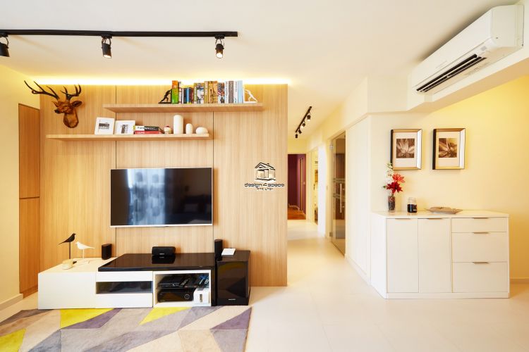 Contemporary, Modern, Scandinavian Design - Living Room - HDB 5 Room - Design by Design 4 Space Pte Ltd