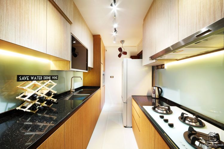 Contemporary, Modern Design - Kitchen - HDB 4 Room - Design by Design 4 Space Pte Ltd