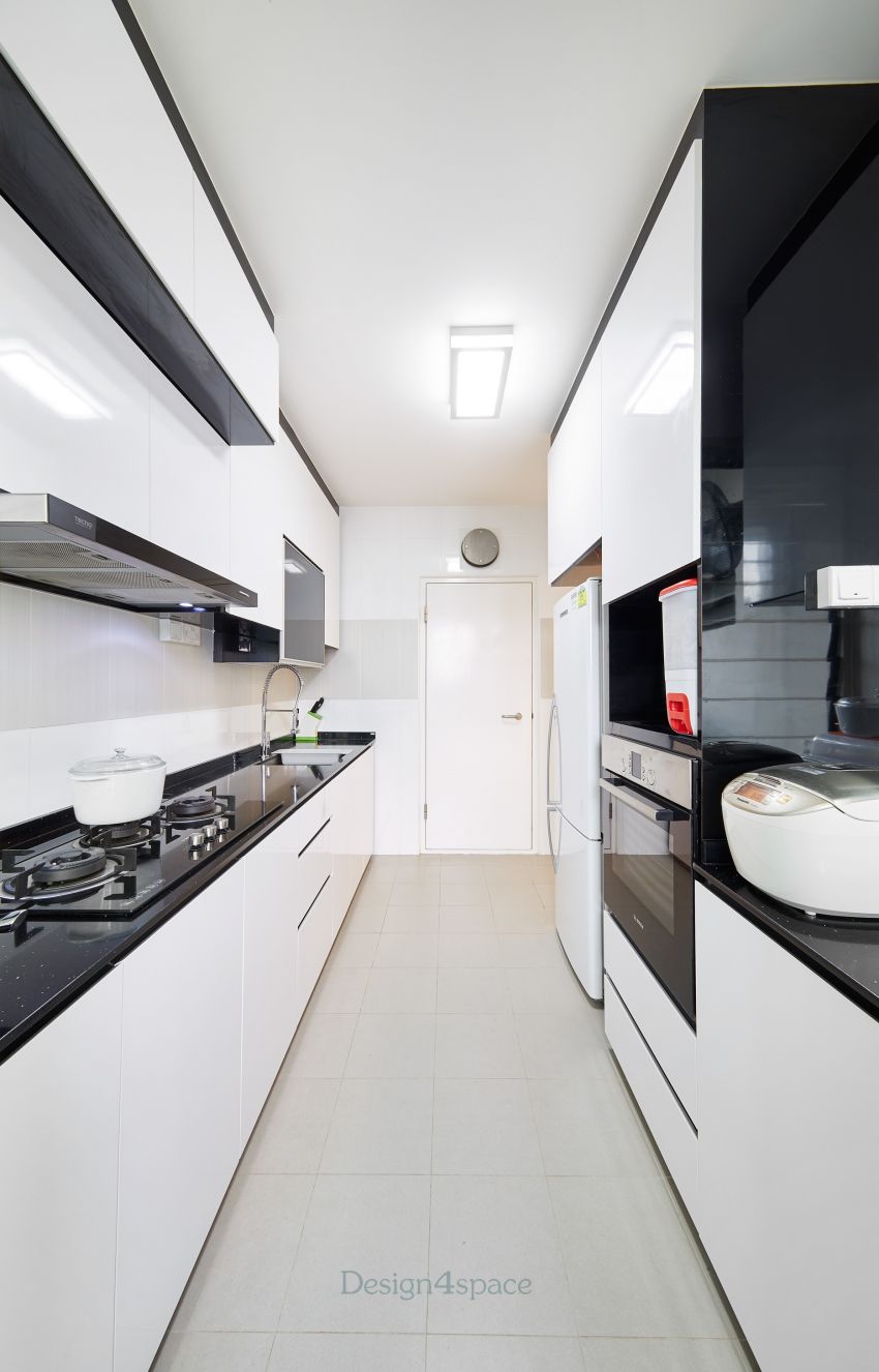 Contemporary, Modern Design - Kitchen - HDB 4 Room - Design by Design 4 Space Pte Ltd