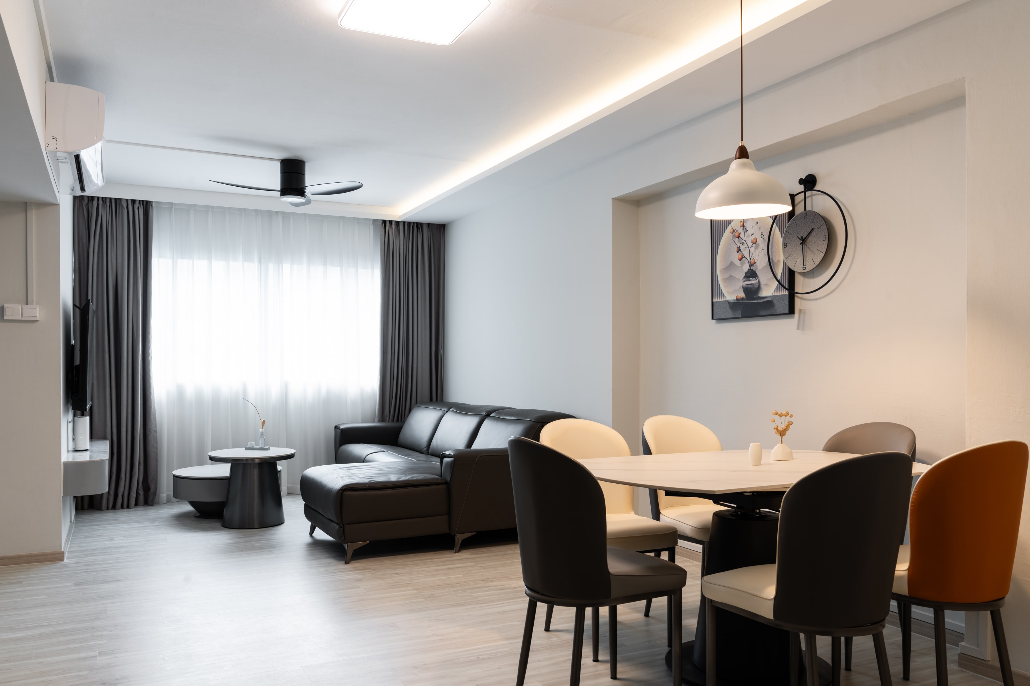 Minimalist Design - Dining Room - HDB 4 Room - Design by Design 4 Space Pte Ltd