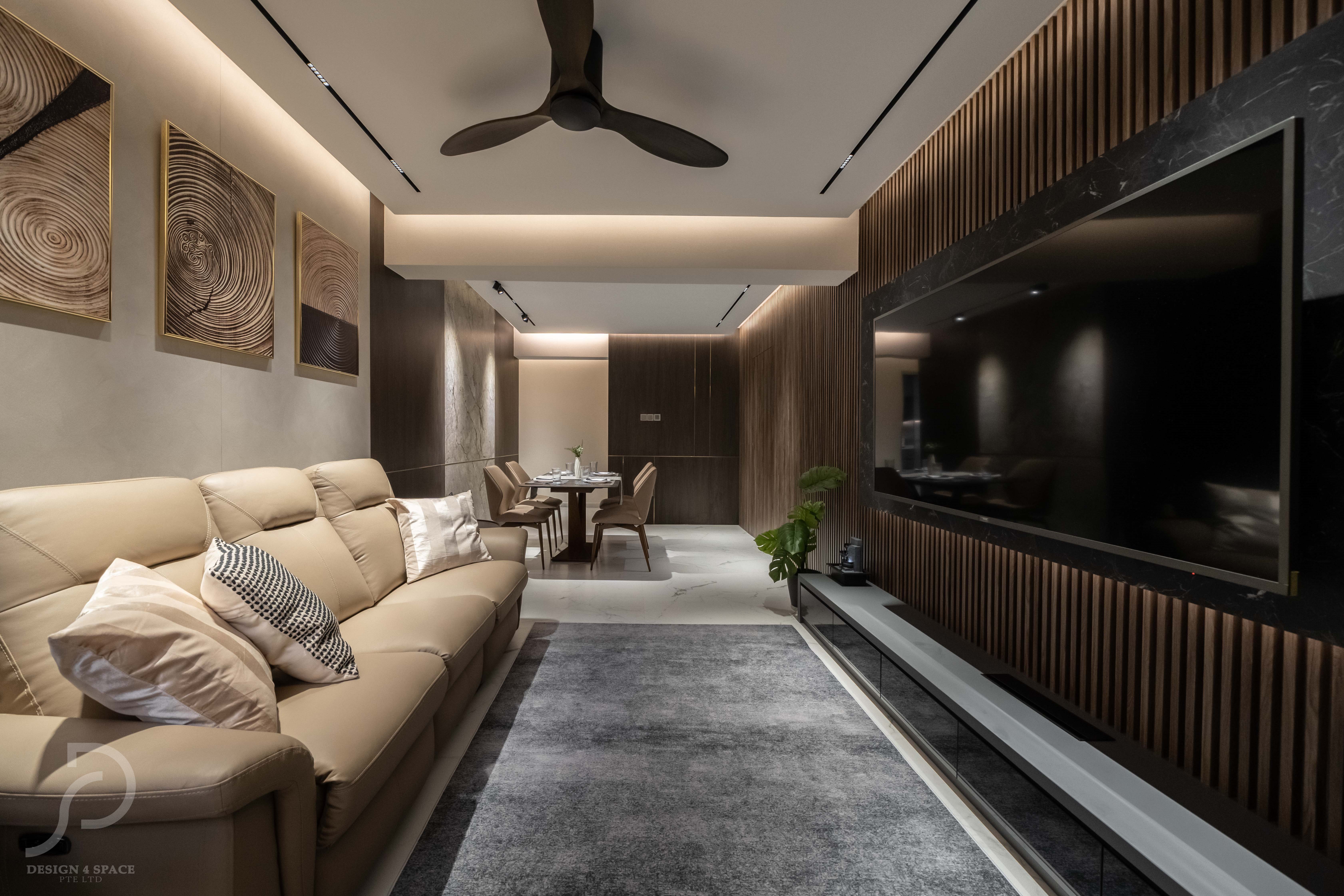 Contemporary, Modern Design - Living Room - Condominium - Design by Design 4 Space Pte Ltd