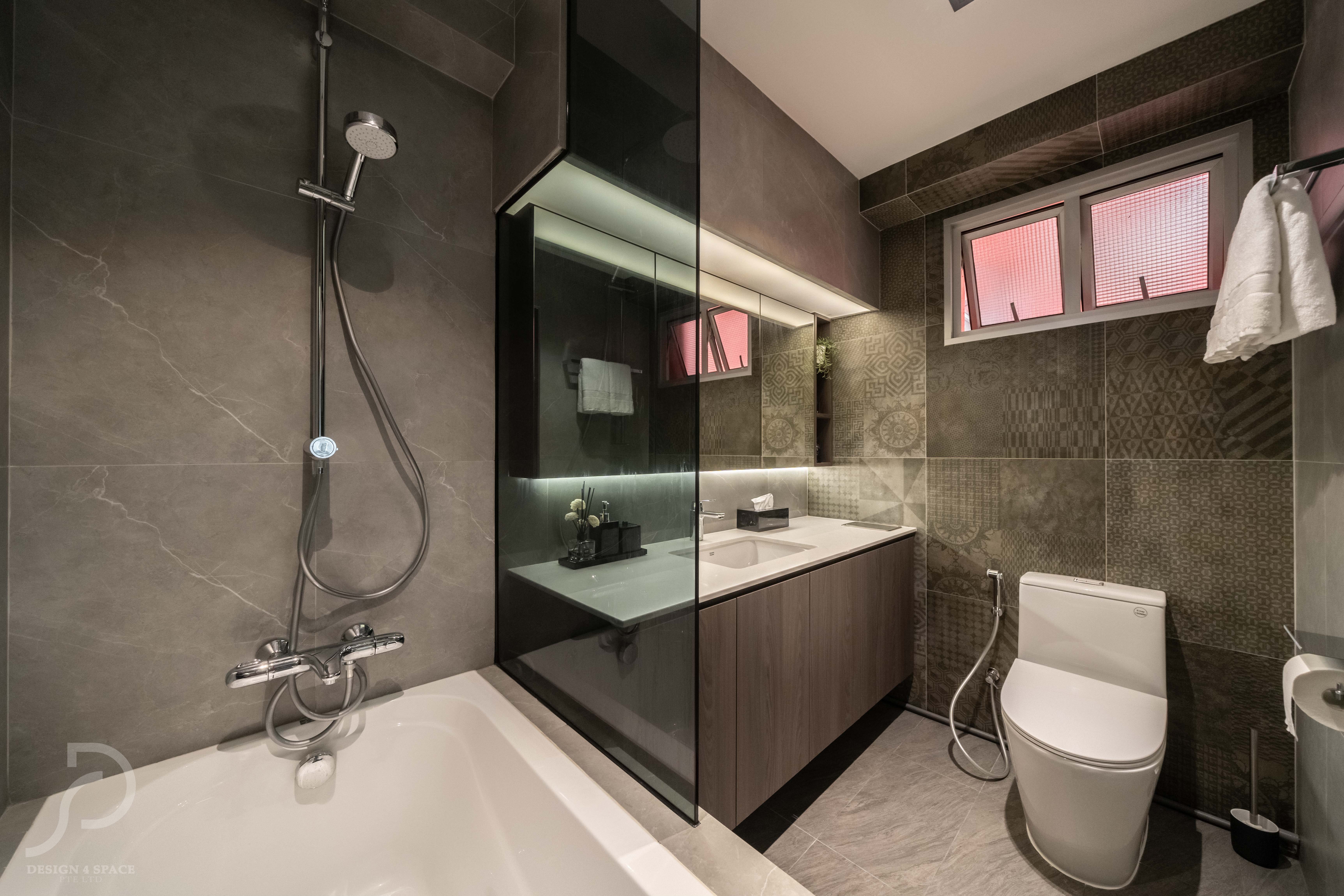 Contemporary, Modern Design - Bathroom - Condominium - Design by Design 4 Space Pte Ltd