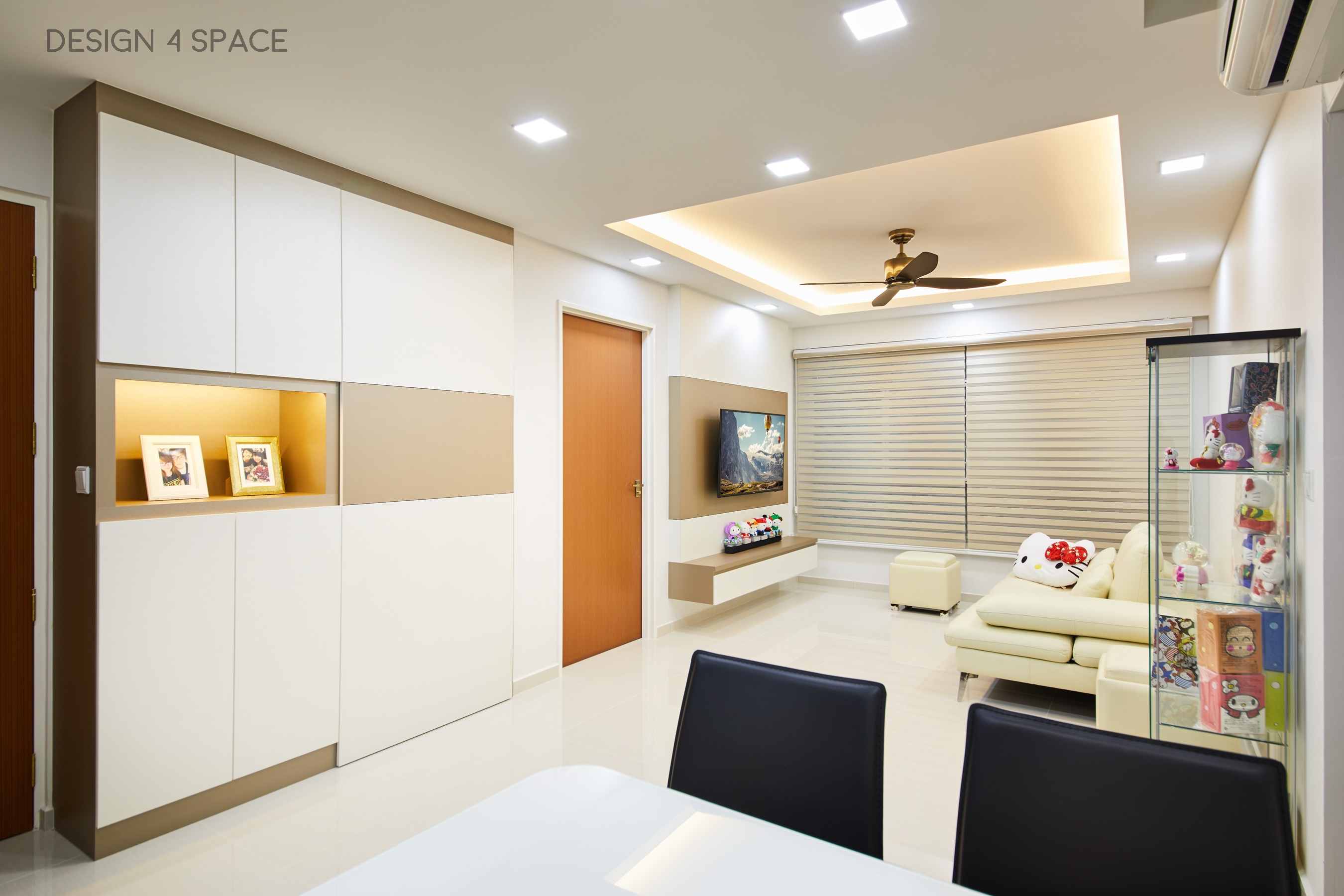 Contemporary, Minimalist, Modern Design - Living Room - HDB 4 Room - Design by Design 4 Space Pte Ltd