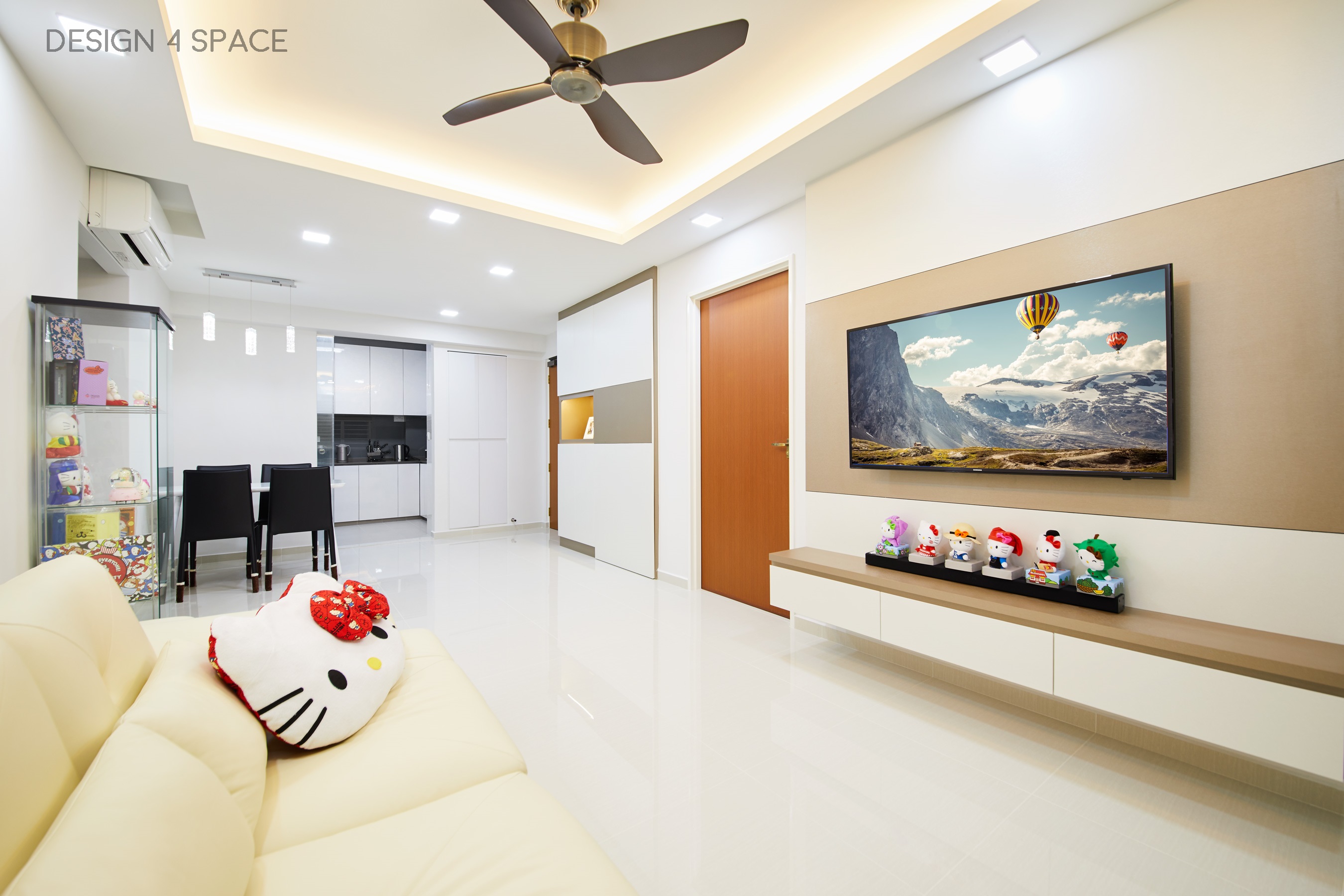 Contemporary, Minimalist, Modern Design - Living Room - HDB 4 Room - Design by Design 4 Space Pte Ltd