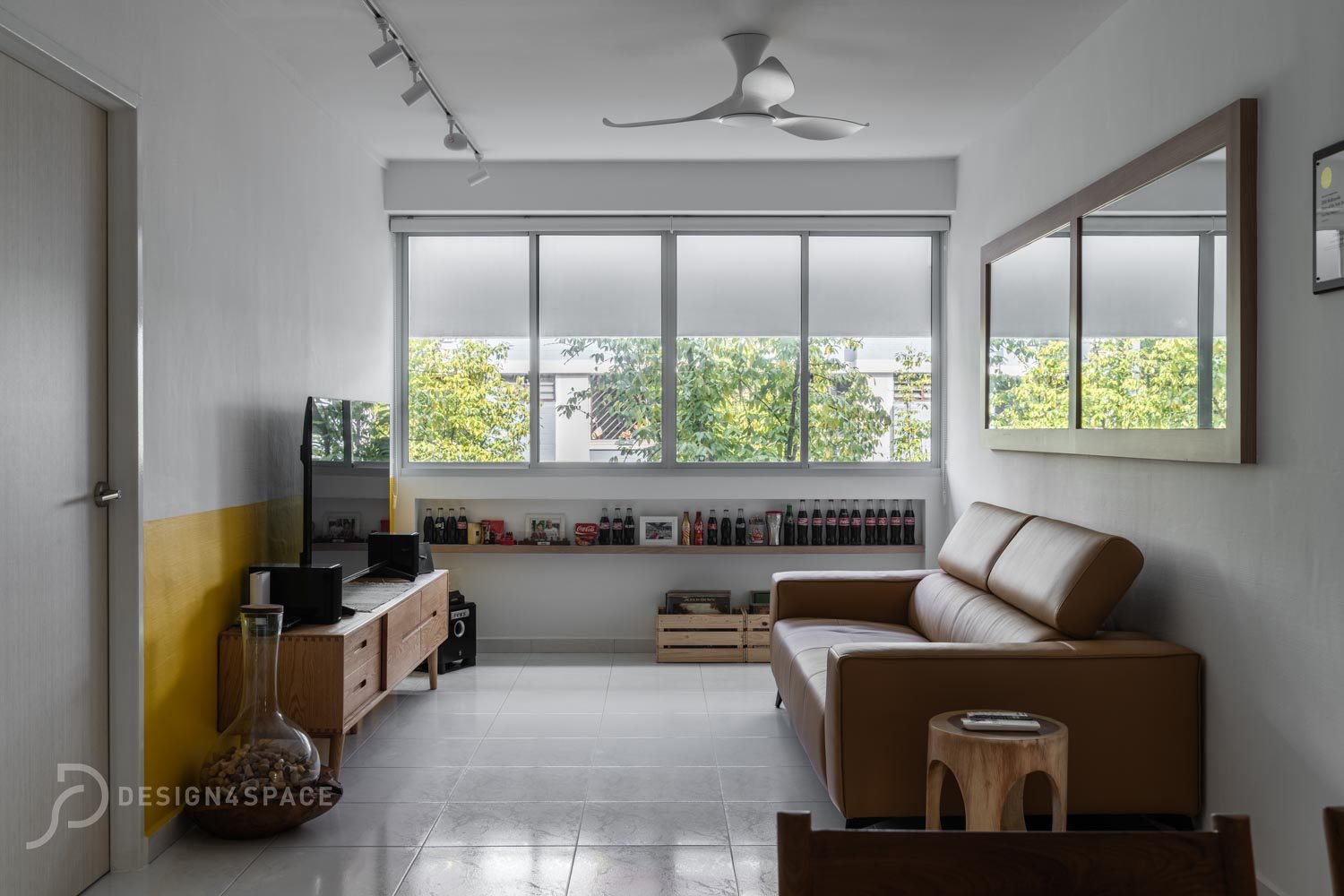 Minimalist, Modern, Retro Design - Living Room - HDB 4 Room - Design by Design 4 Space Pte Ltd