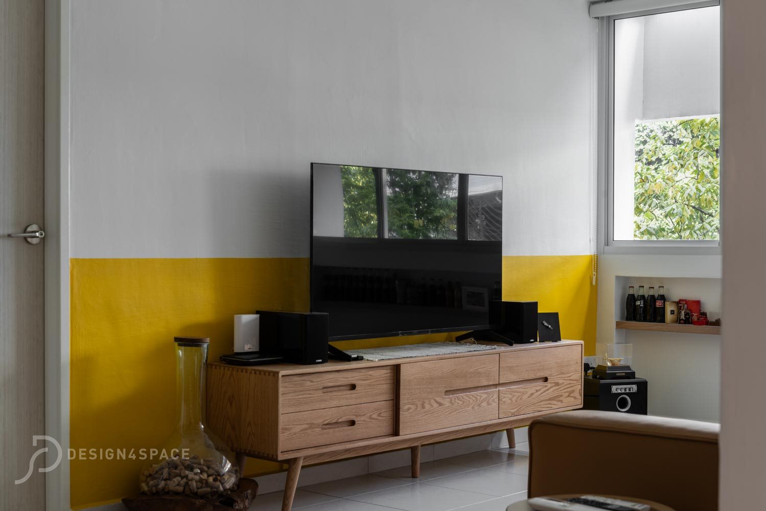Minimalist, Modern, Retro Design - Living Room - HDB 4 Room - Design by Design 4 Space Pte Ltd