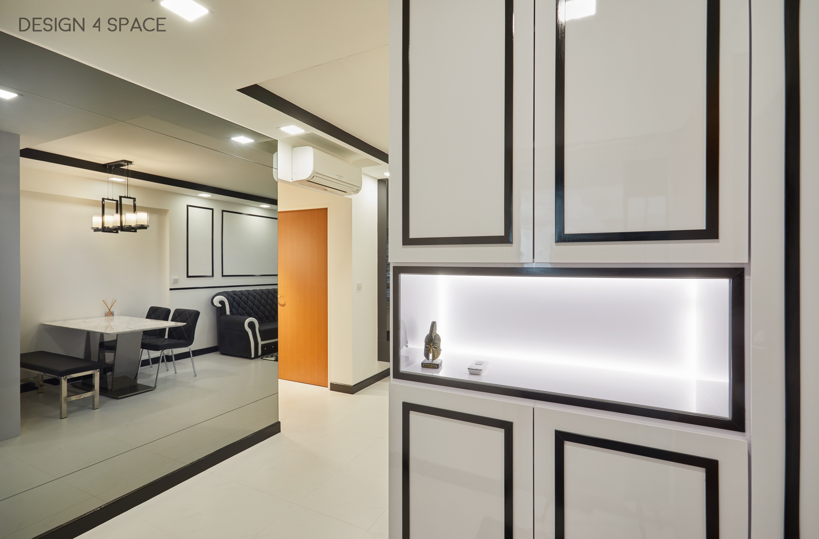 Classical, Modern, Victorian Design - Living Room - HDB 4 Room - Design by Design 4 Space Pte Ltd