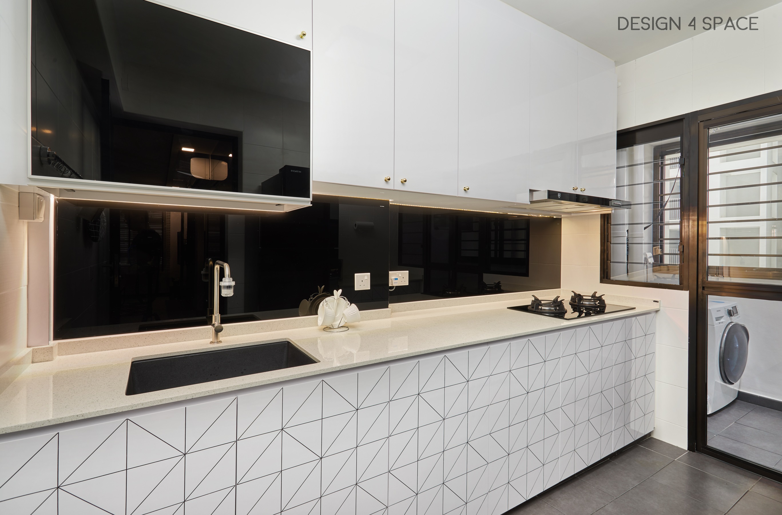 Classical, Modern, Victorian Design - Kitchen - HDB 4 Room - Design by Design 4 Space Pte Ltd