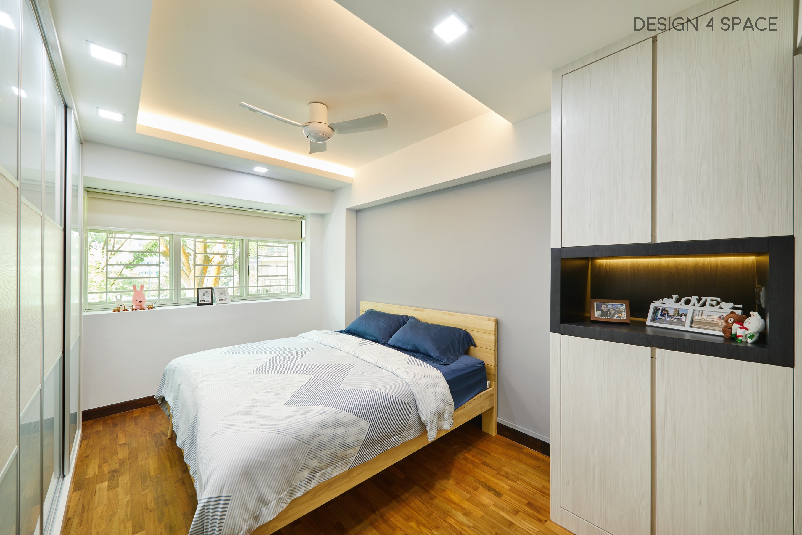 Contemporary, Modern Design - Bedroom - HDB 4 Room - Design by Design 4 Space Pte Ltd