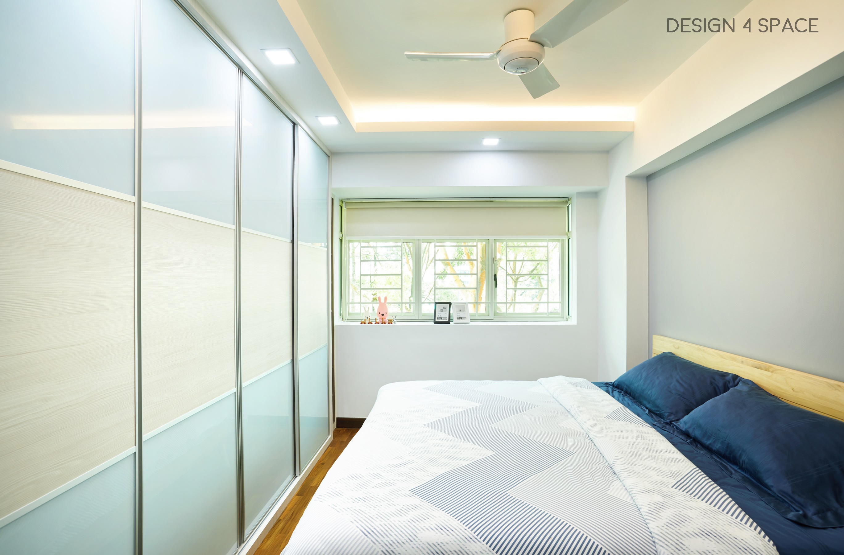 Contemporary, Modern Design - Bedroom - HDB 4 Room - Design by Design 4 Space Pte Ltd